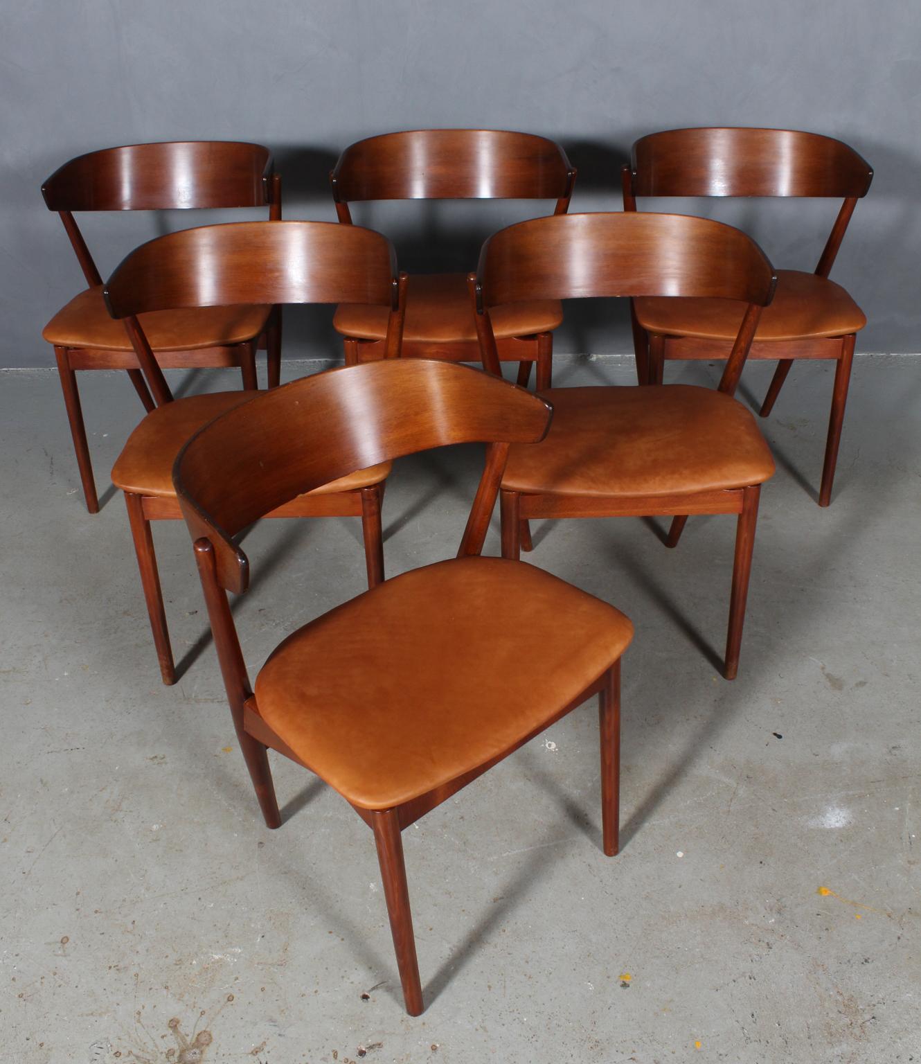 Helge Sibast Six Chairs of Teak and Beech, 1960s 3