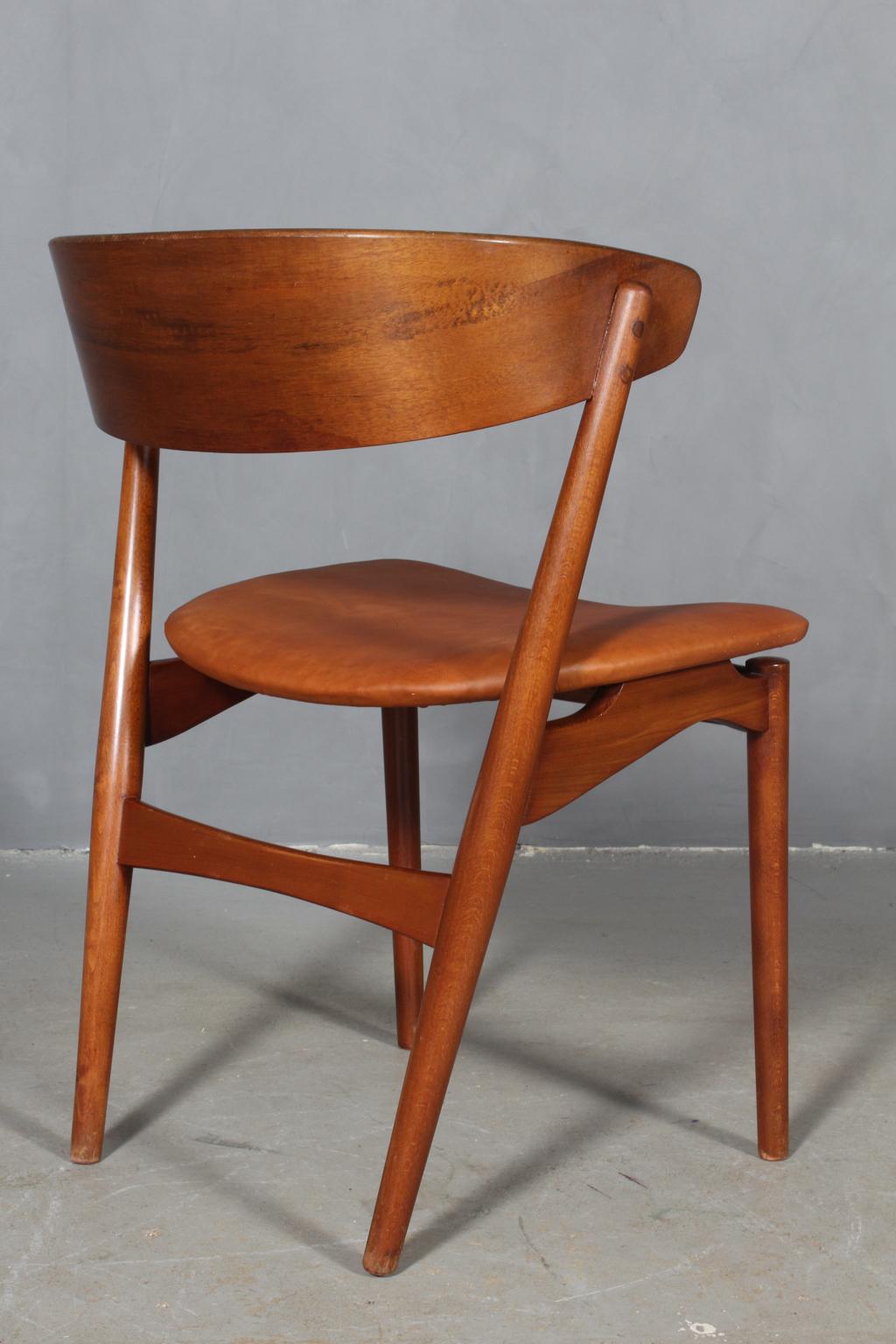 Mid-20th Century Helge Sibast Six Chairs of Teak and Beech, 1960s
