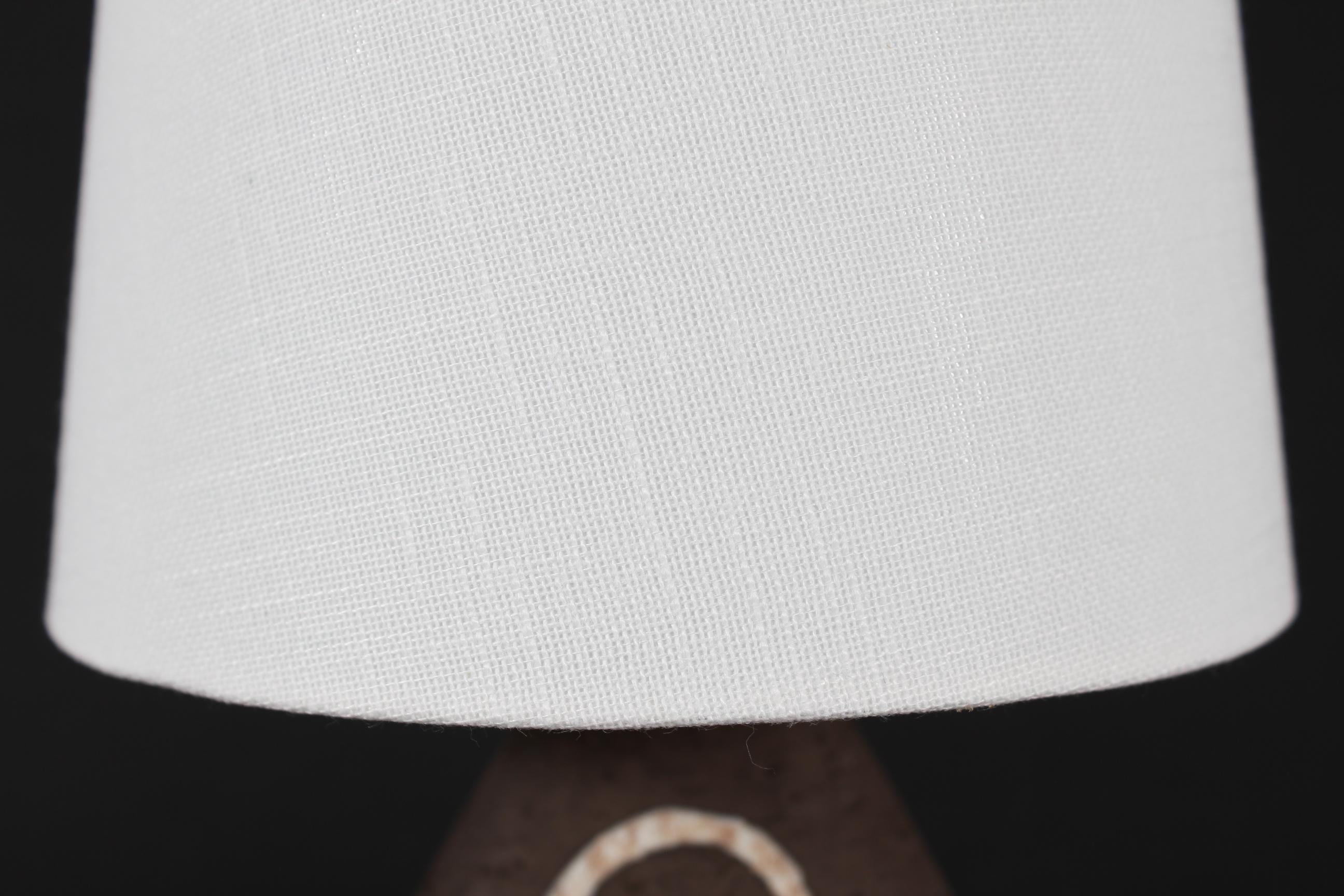 Glazed Helge Østerberg Small Ceramic Table Lamp with New Shade Danish Modern 1960s For Sale