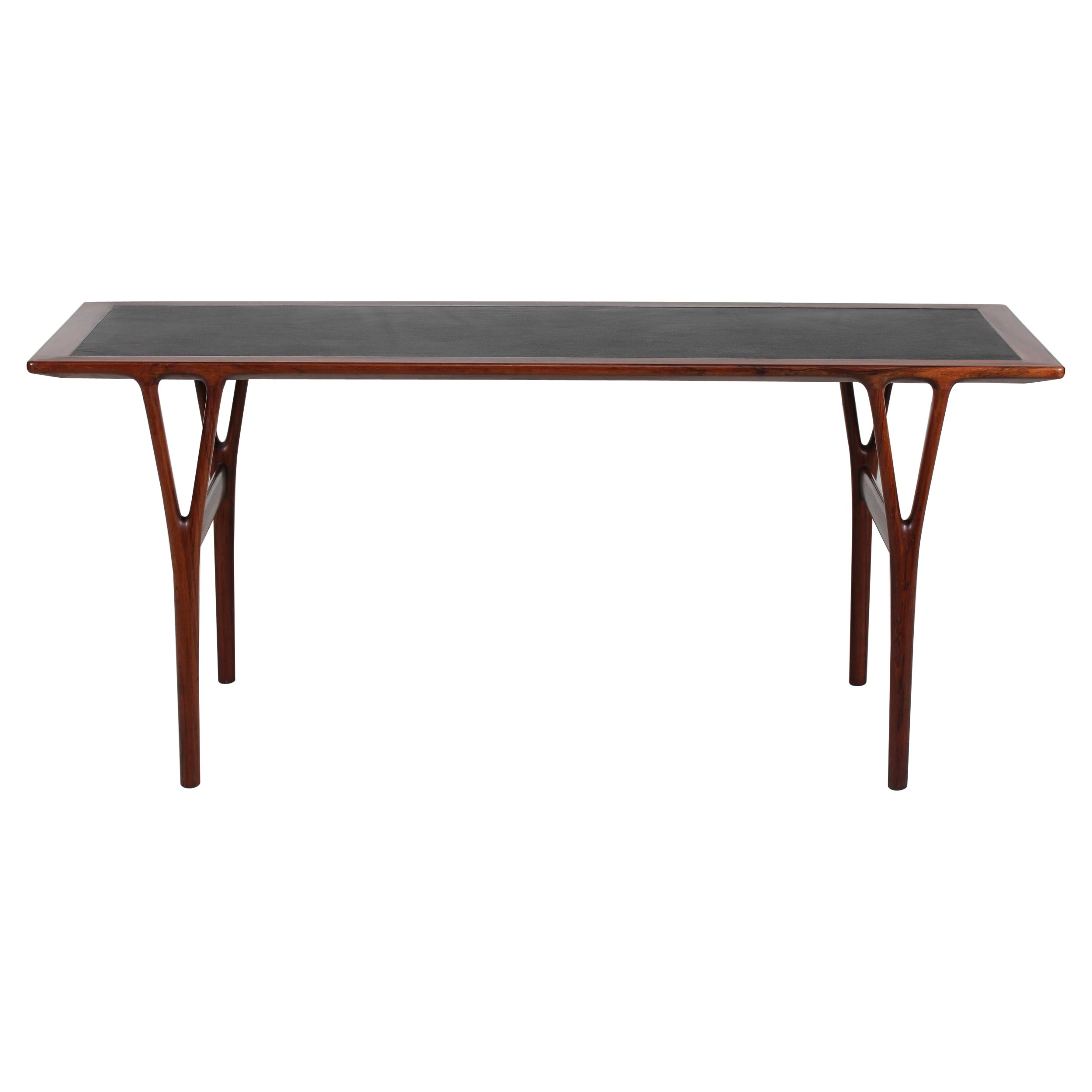 Helge Vestergaard Jensen Coffee Table of Rosewood by Peder Pedersen DK, 1960s For Sale