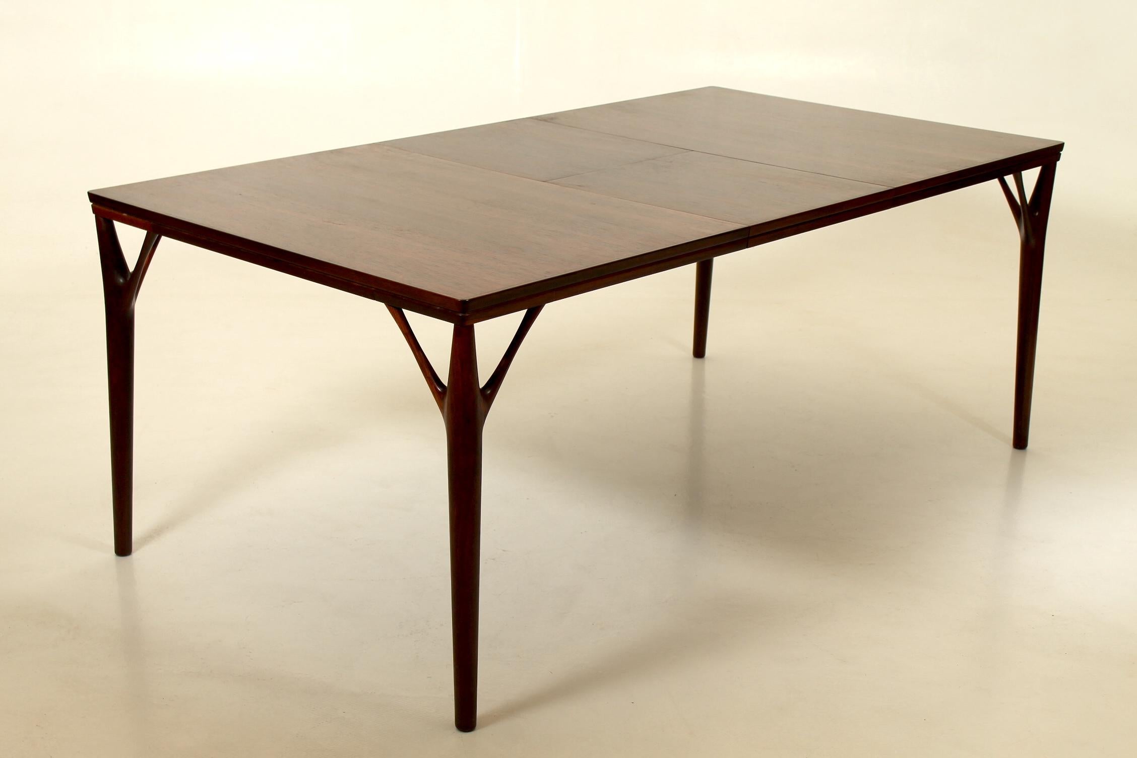 Danish Helge Vestergaard Jensen conference table in rosewood. For Sale