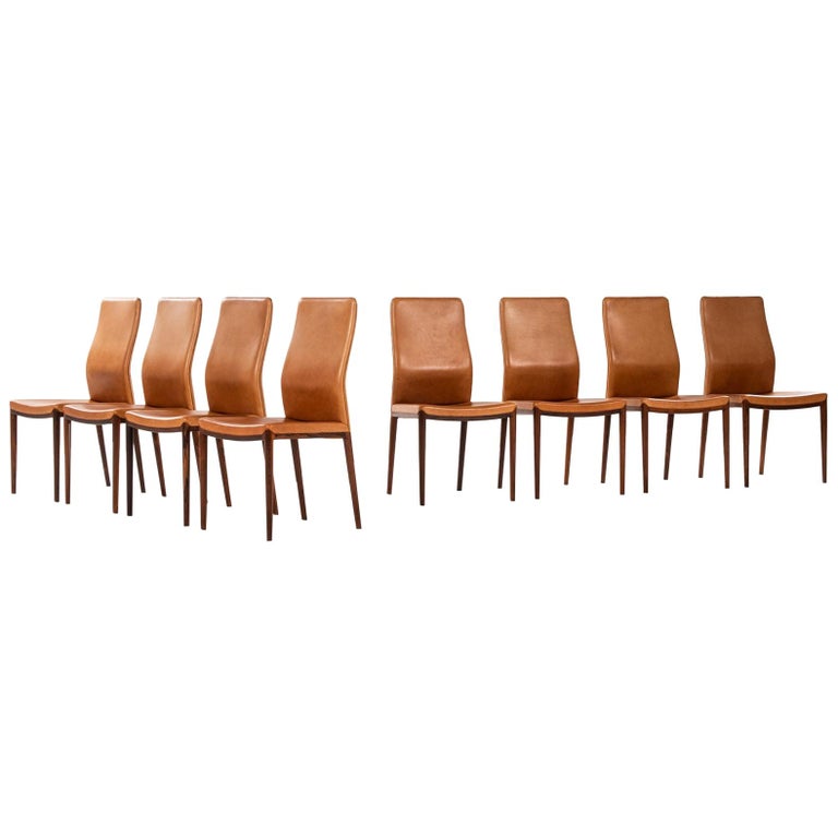 Helge Vestergaard Jensen Dining Chairs Produced by P. Jensen & Co. Cabinetmakers For Sale