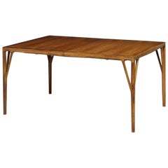 Helge Vestergaard Jensen Dining Table with Three Leaves