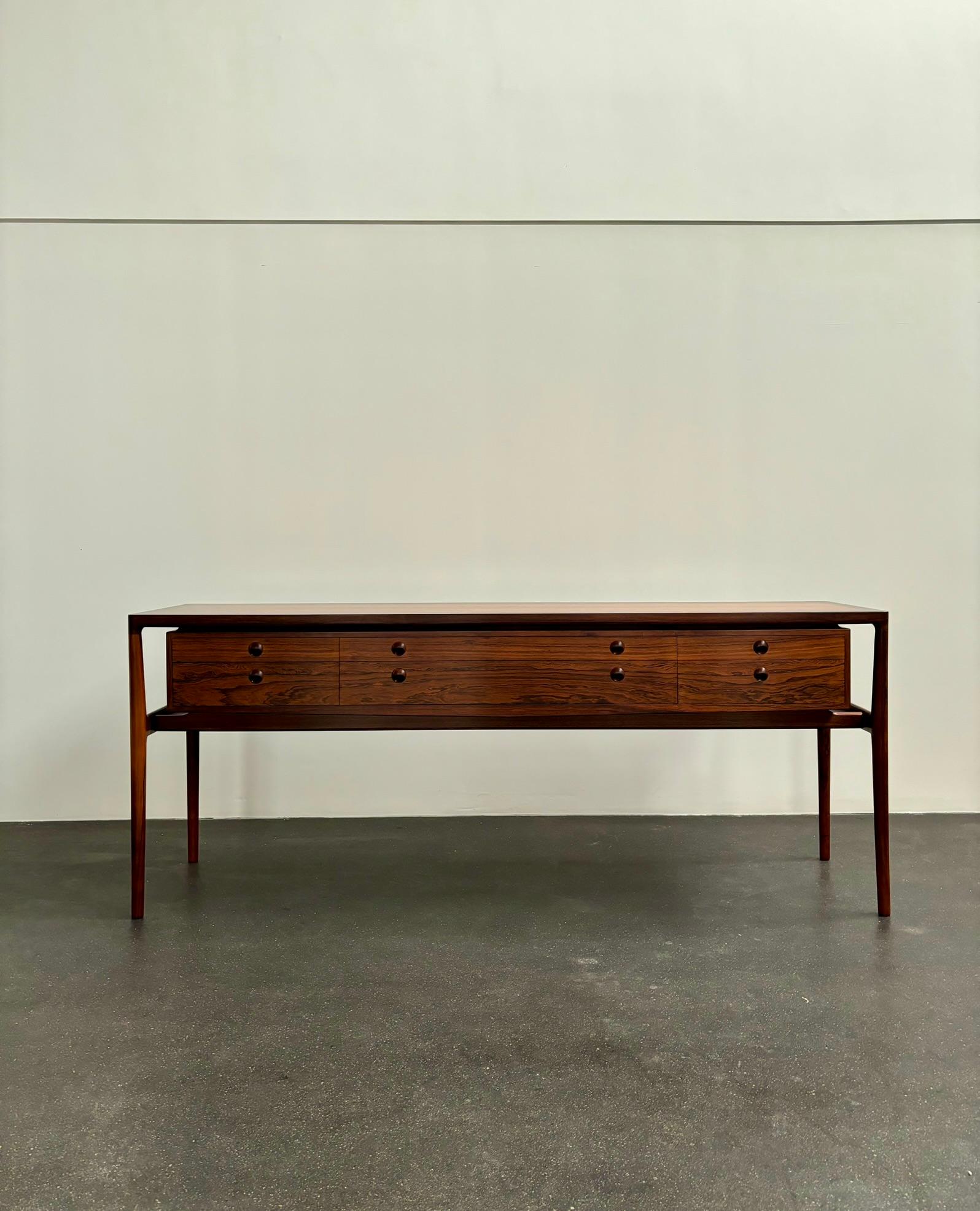 Helge Vestergaard Jensen Freestanding Sideboard in Rosewood, 1957 6