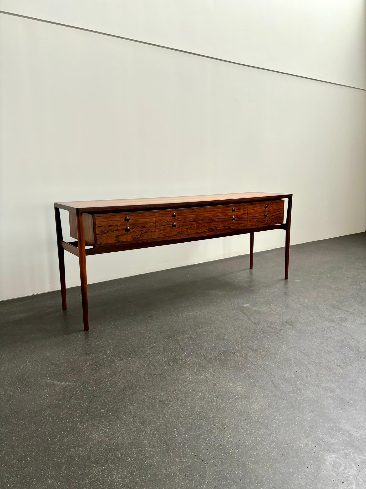 Helge Vestergaard Jensen Freestanding Sideboard in Rosewood, 1957 7
