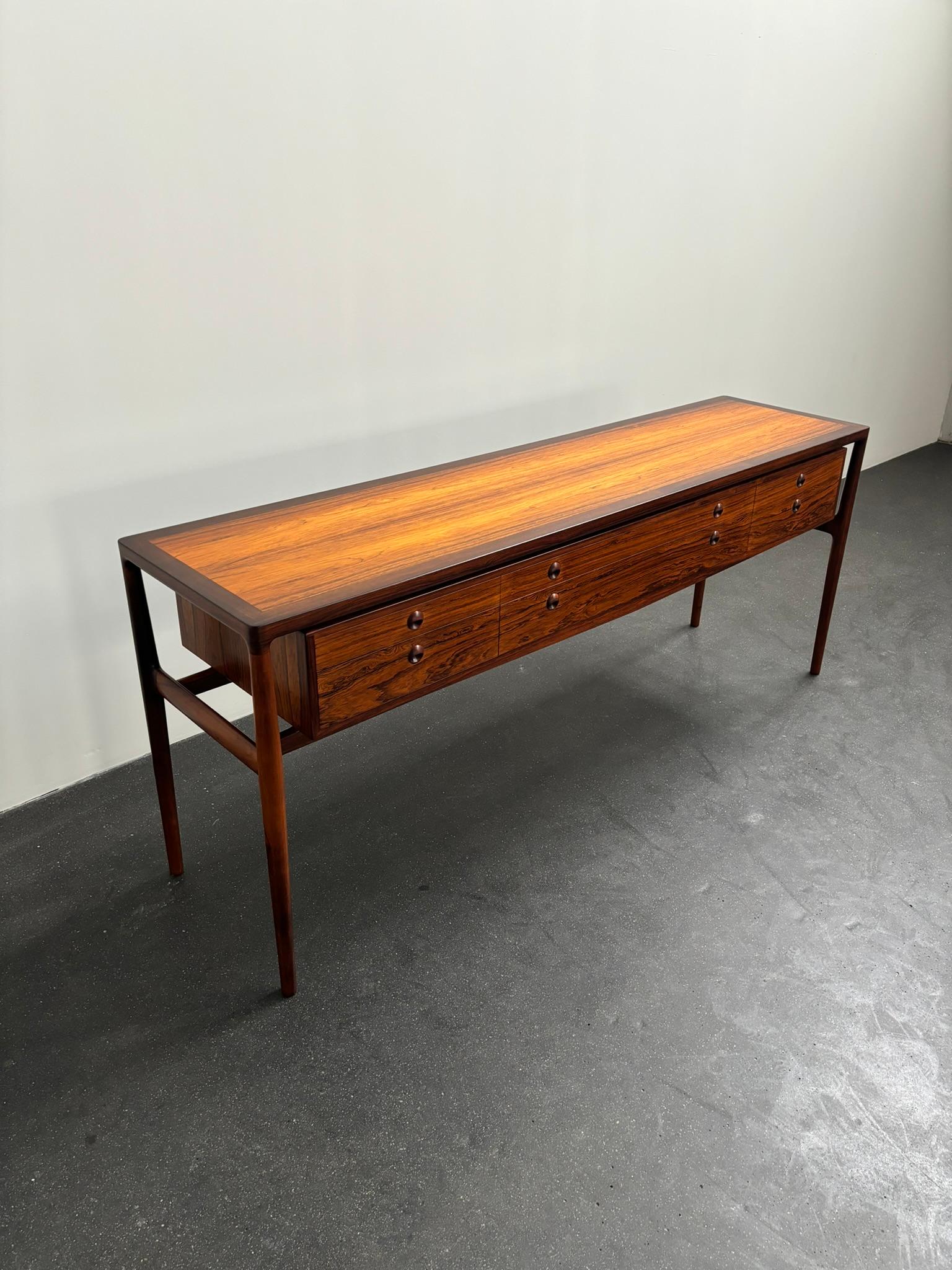 Helge Vestergaard Jensen Freestanding Sideboard in Rosewood, 1957 10