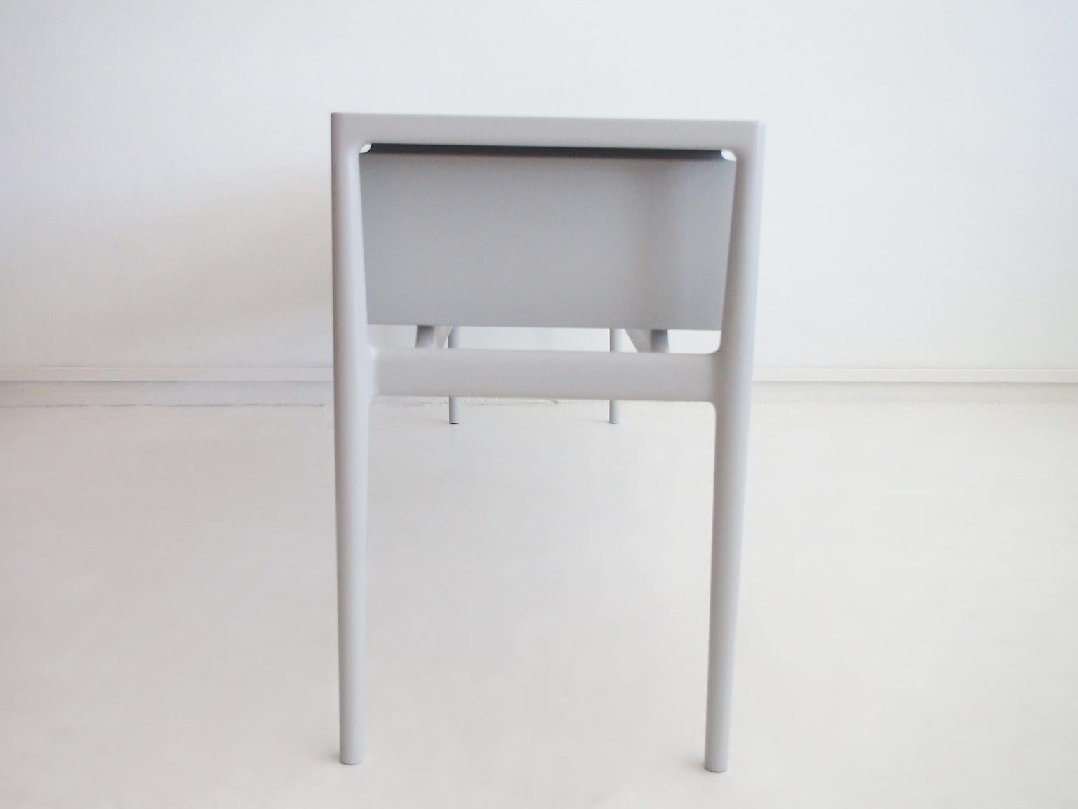 Helge Vestergaard-Jensen Light Grey Painted Wood Sideboard For Sale 12