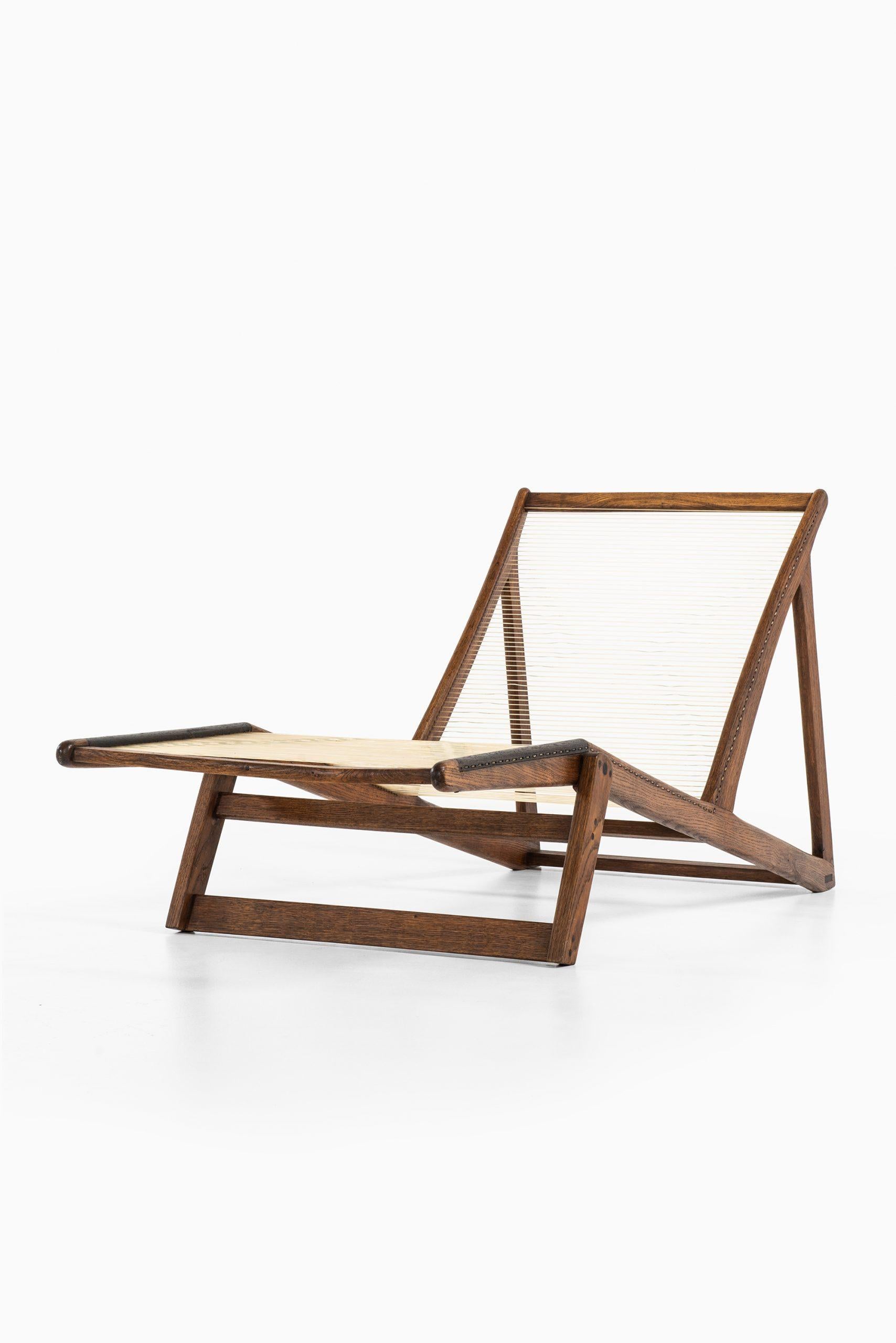 Mid-20th Century Helge Vestergaard-Jensen Lounge Chair by Cabinetmaker Peder Pedersen in Denmark For Sale