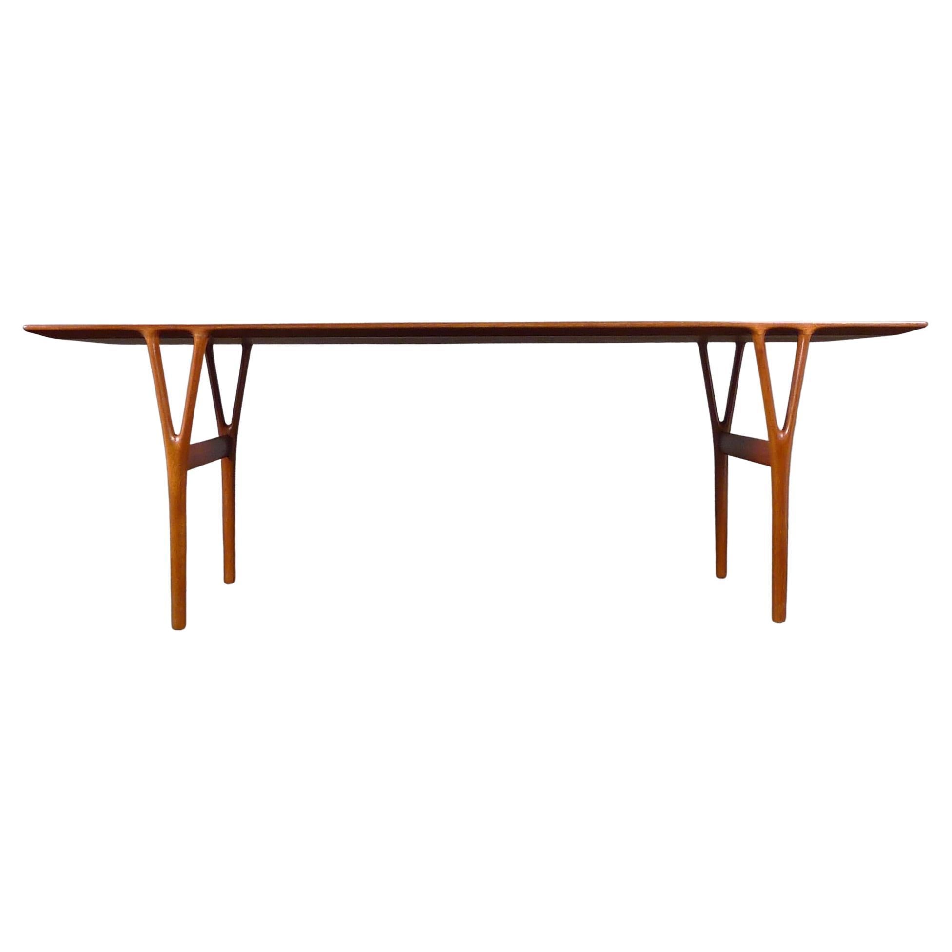 Helge Vestergaard Jensen, Low Table, Model U55, Rosewood, Peder Pedersen Label For Sale