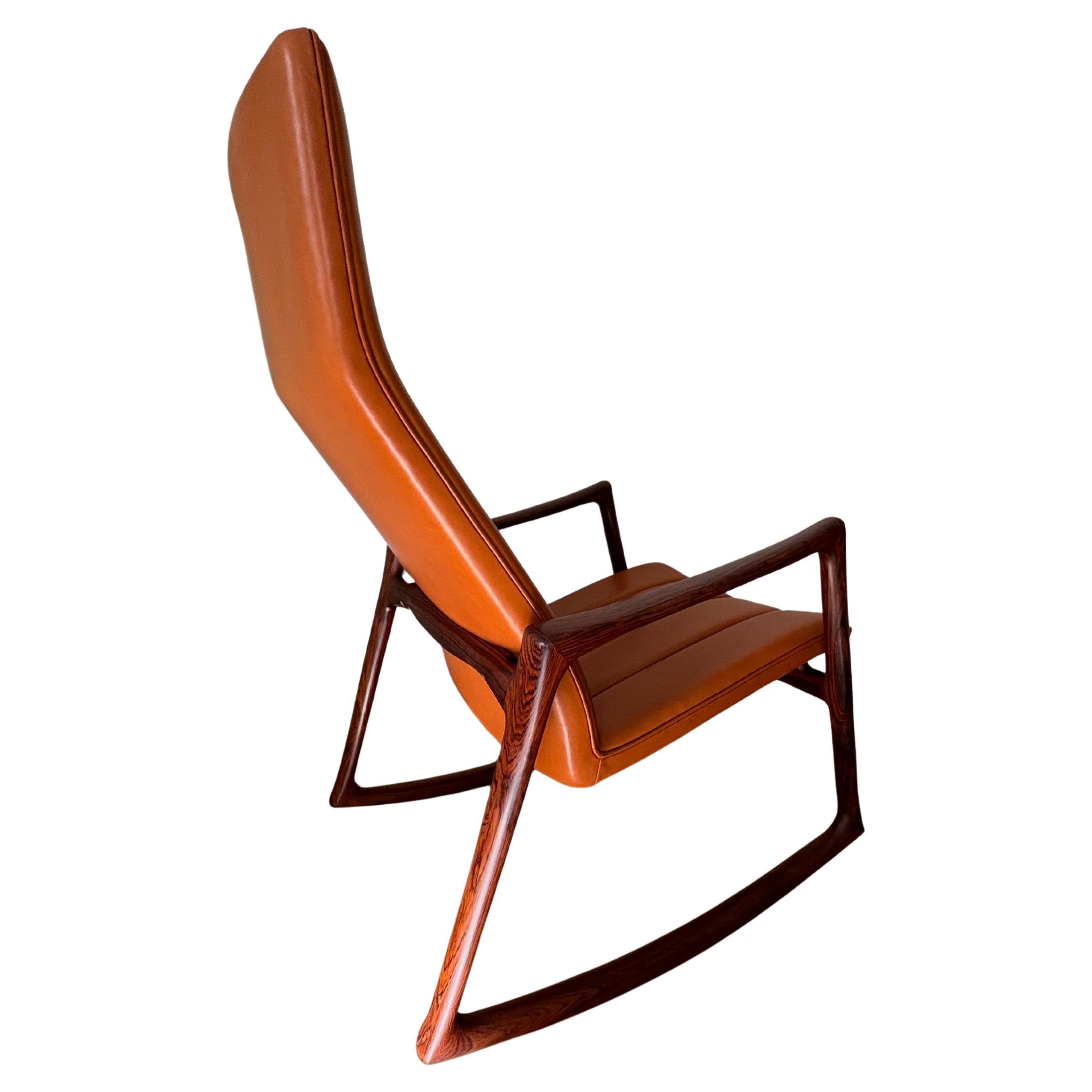 Helge Vestergaard Jensen Rocking Chair designed 1959 For Sale 3