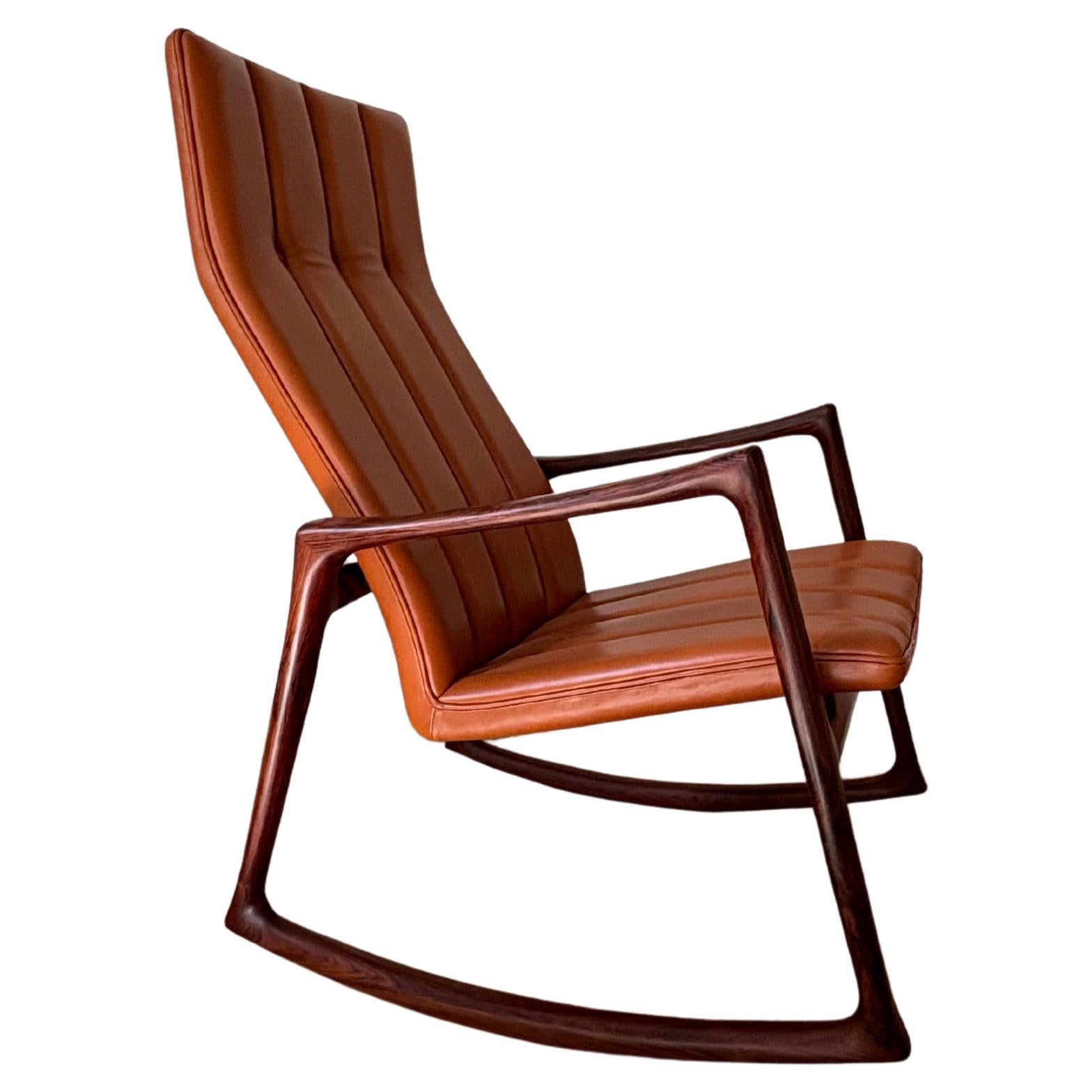 Helge Vestergaard Jensen Rocking Chair designed 1959 For Sale 4