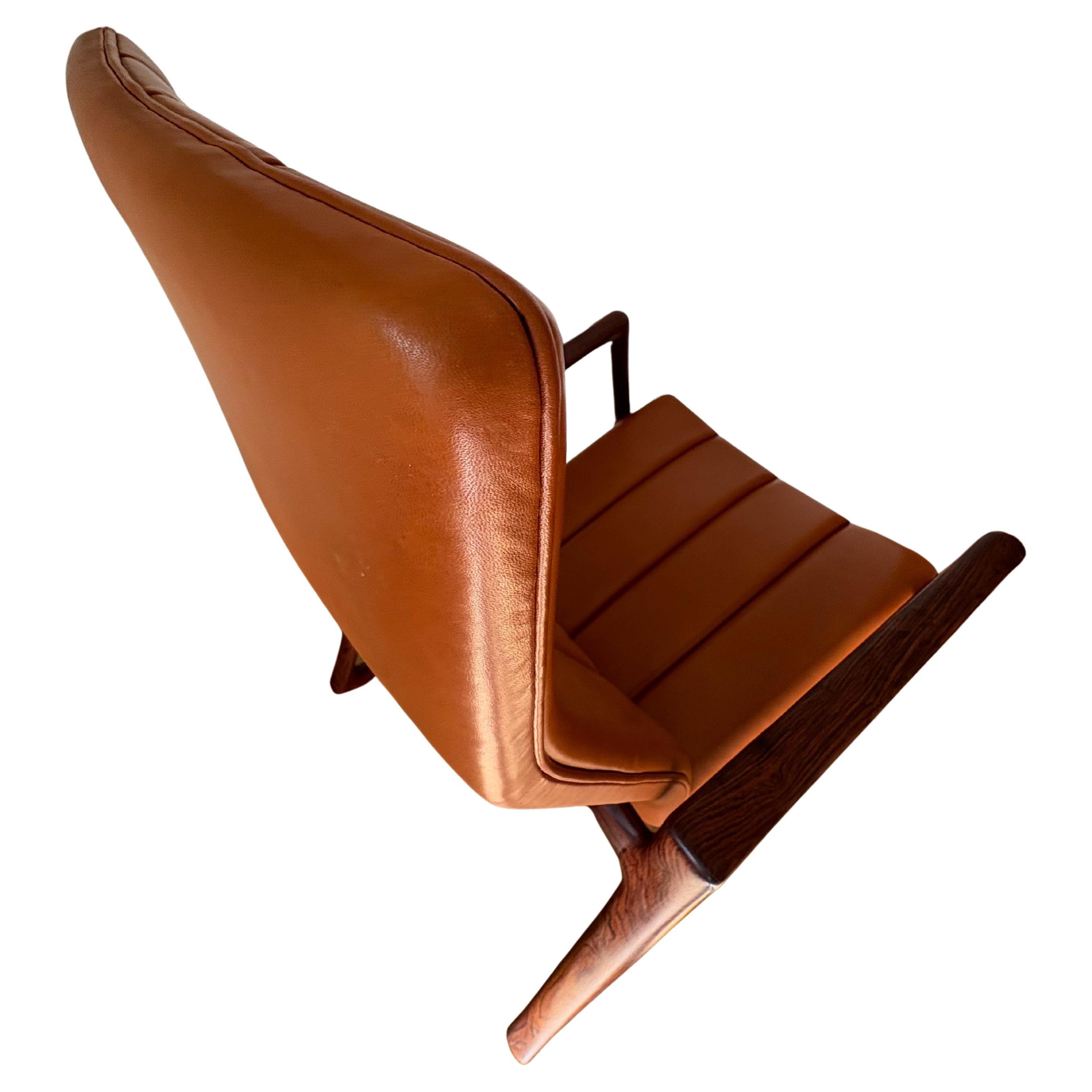 Helge Vestergaard Jensen Rocking Chair designed 1959 In Good Condition For Sale In London, GB