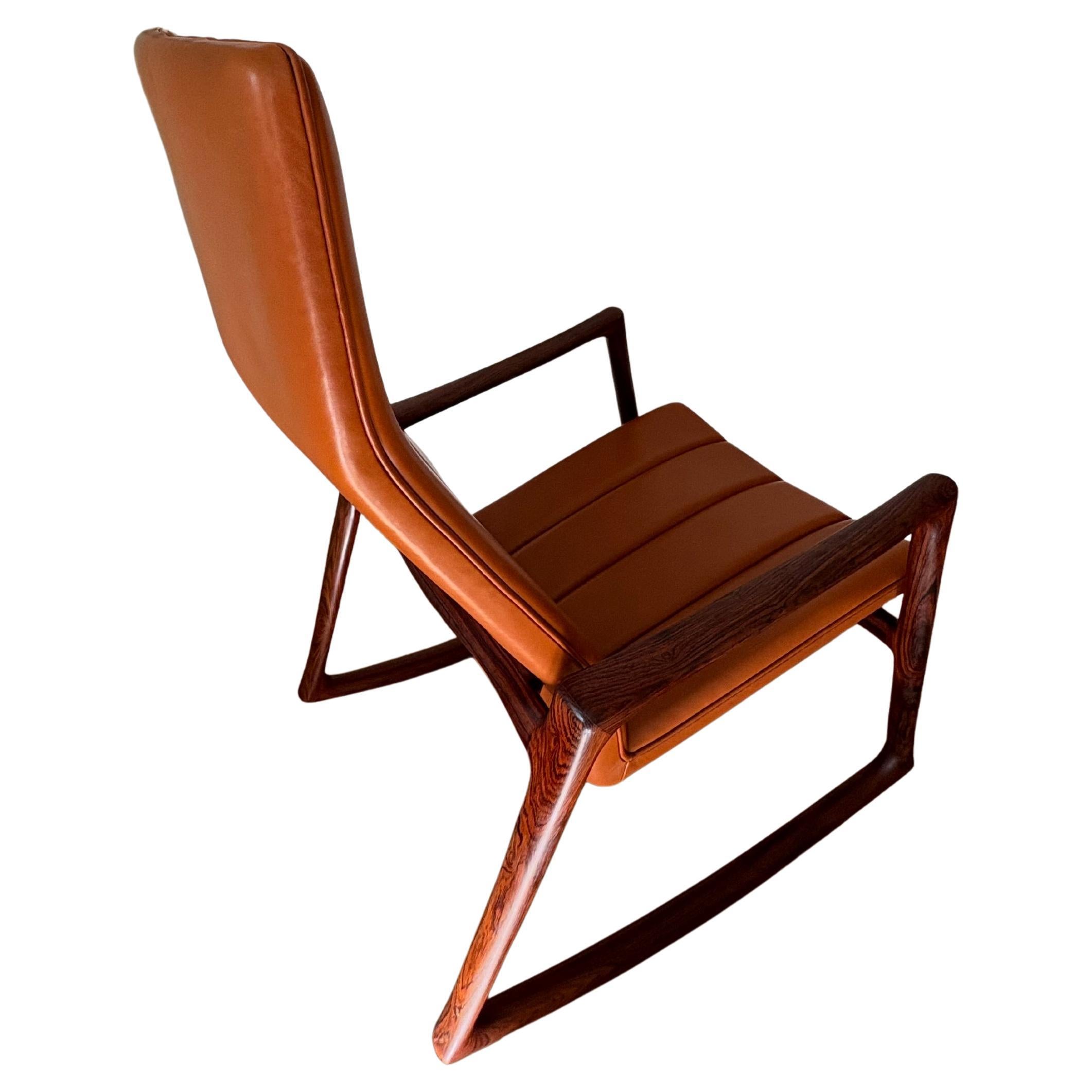 Helge Vestergaard Jensen Rocking Chair designed 1959 For Sale 1