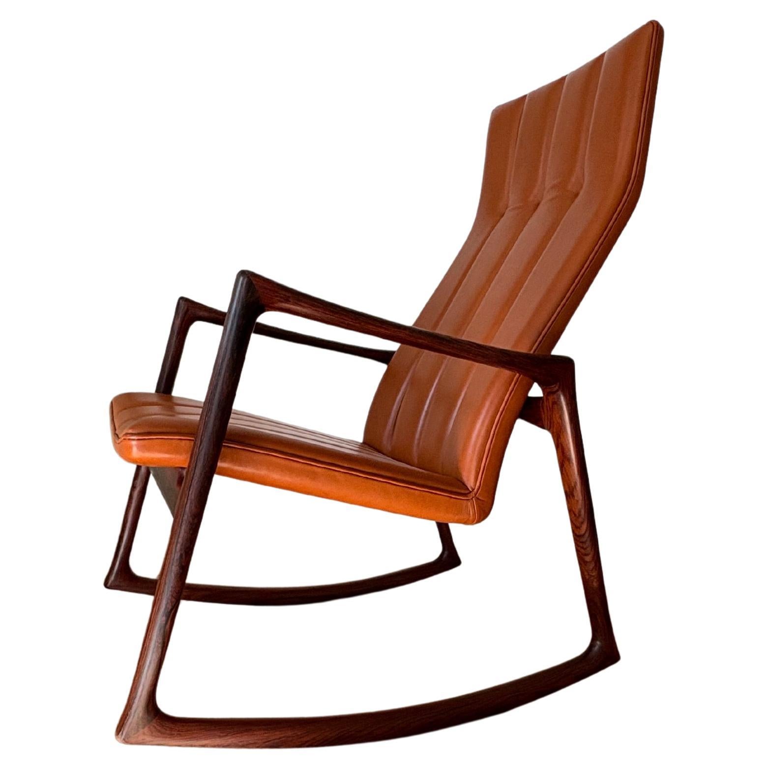Helge Vestergaard Jensen Rocking Chair designed 1959 For Sale