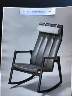 Helge Vestergaard Jensen Schaukelstuhl aus Rosenholz, ausgestellt, 1961