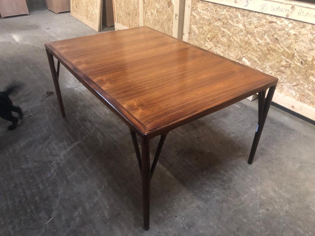 Mid-20th Century Helge Vestergaard Jensen Rosewood Dining Table For Sale