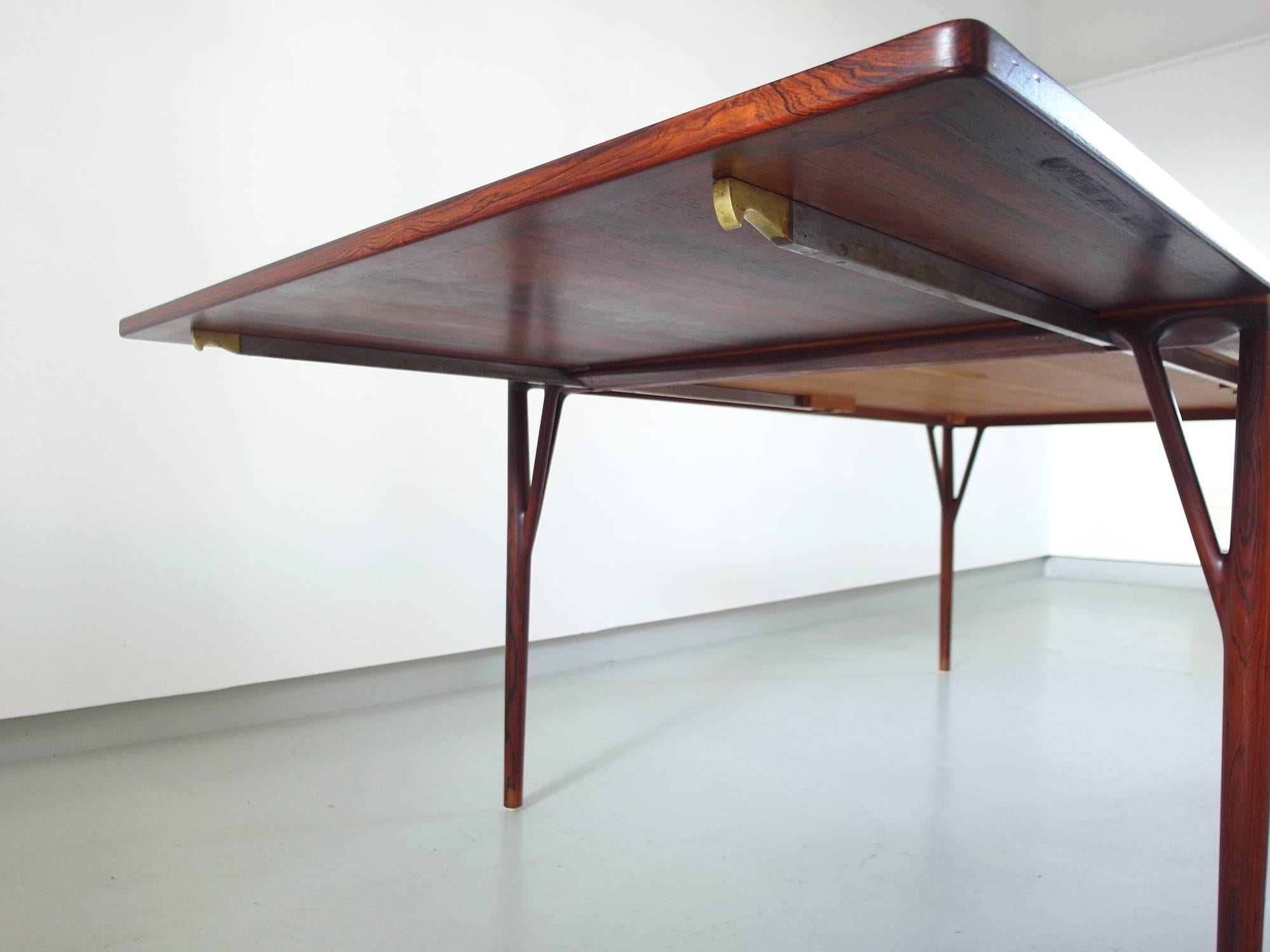 Helge Vestergaard Jensen Sculptural Dining Table with Extension, Denmark, 1957 3