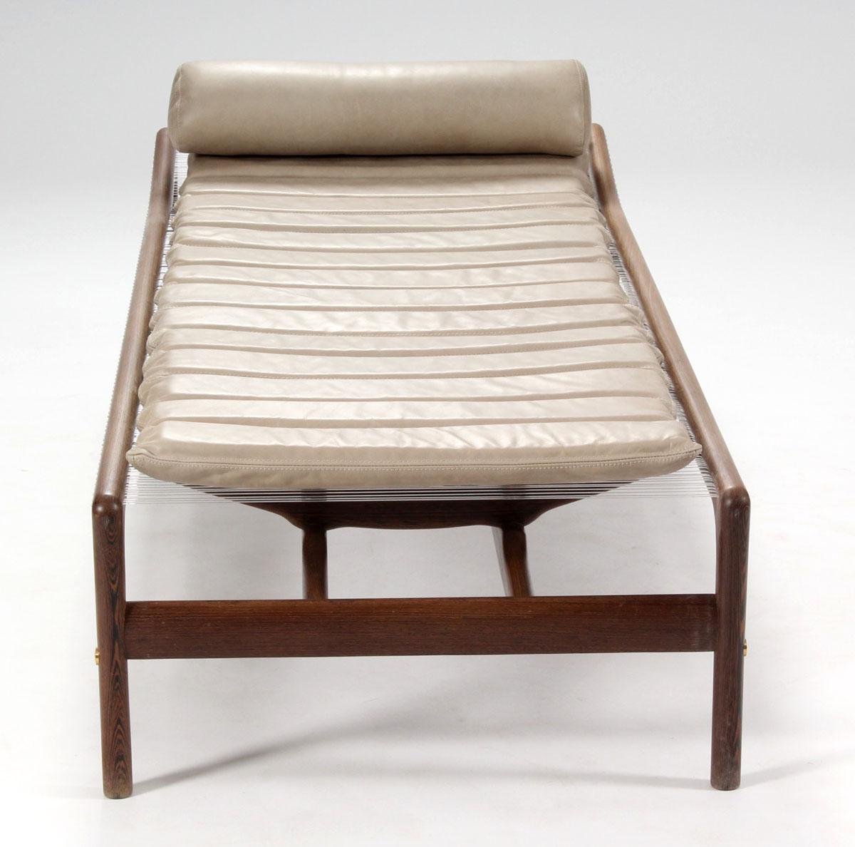 Mid-20th Century Helge Vestergaard Jensen Wenge Daybed designed 1955 For Sale