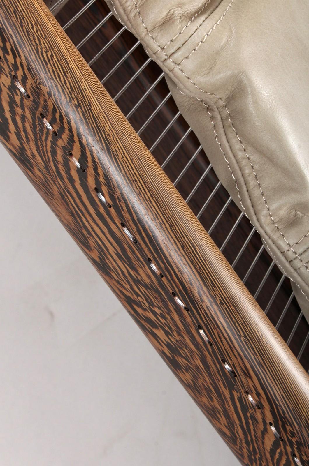 Hardwood Helge Vestergaard Jensen Wenge Daybed designed 1955 For Sale