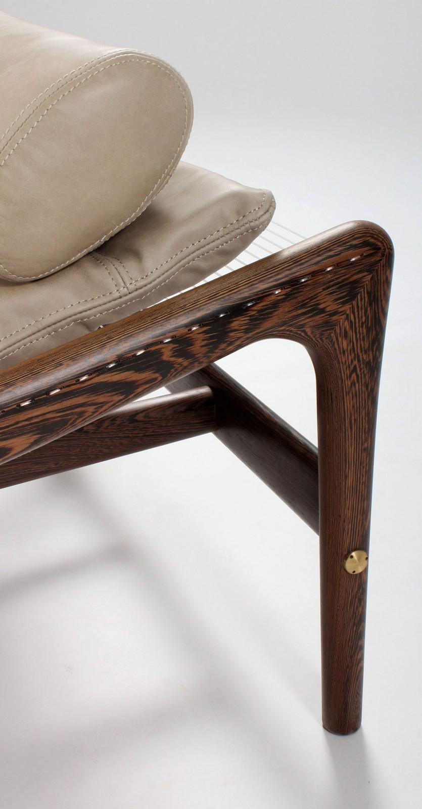 Helge Vestergaard Jensen Wenge Daybed designed 1955 For Sale 1