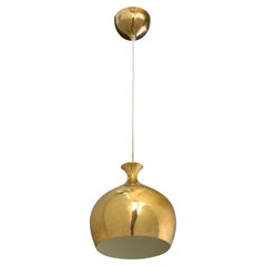 Helge Zimdal, Pendant Light, Brass, Sweden, 1960s