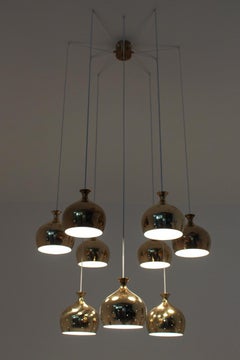Helge Zimdal "the Onion" Midcentury Swedish Chandelier