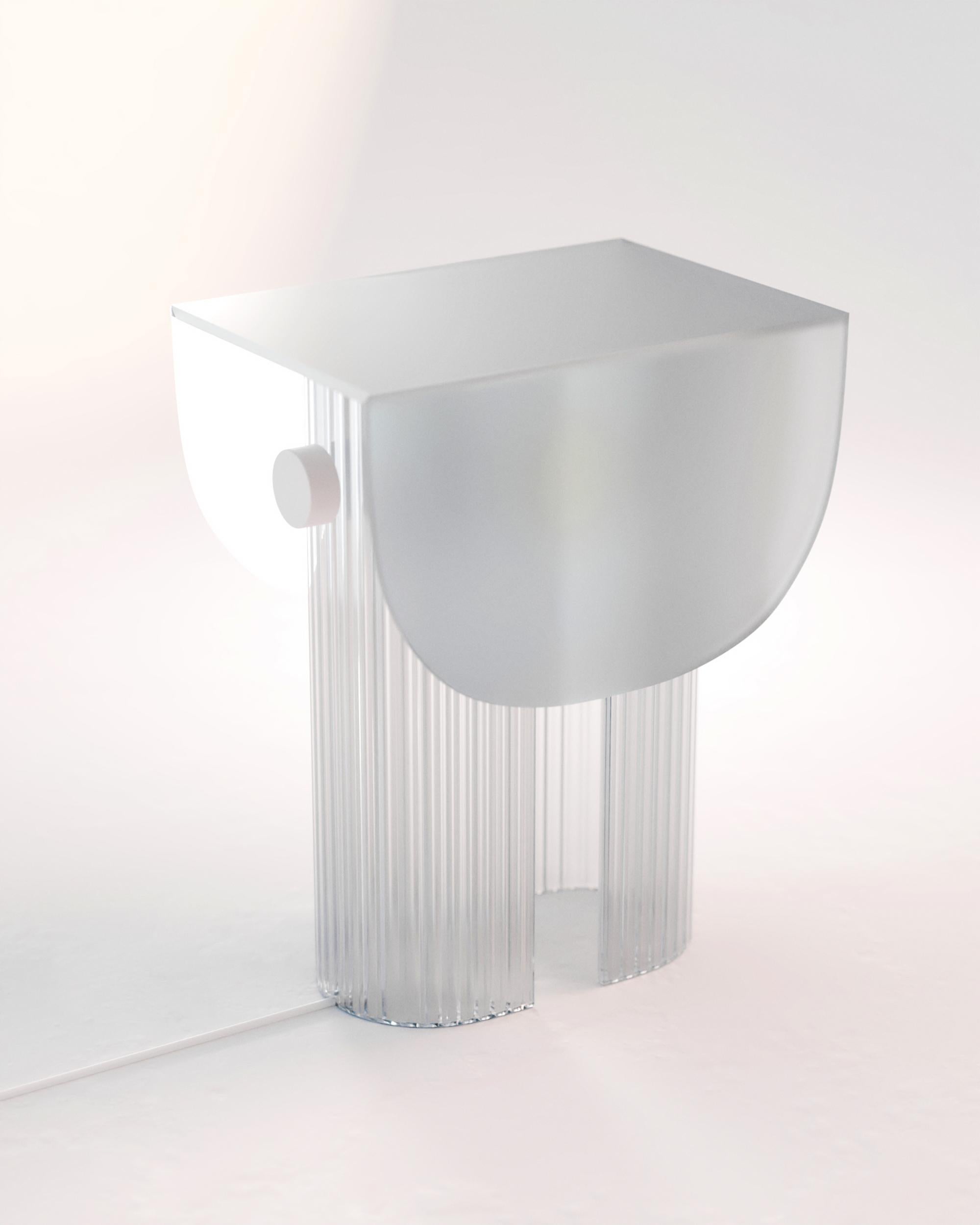 Post-Modern HELIA Table Lamp by Glass Variations For Sale