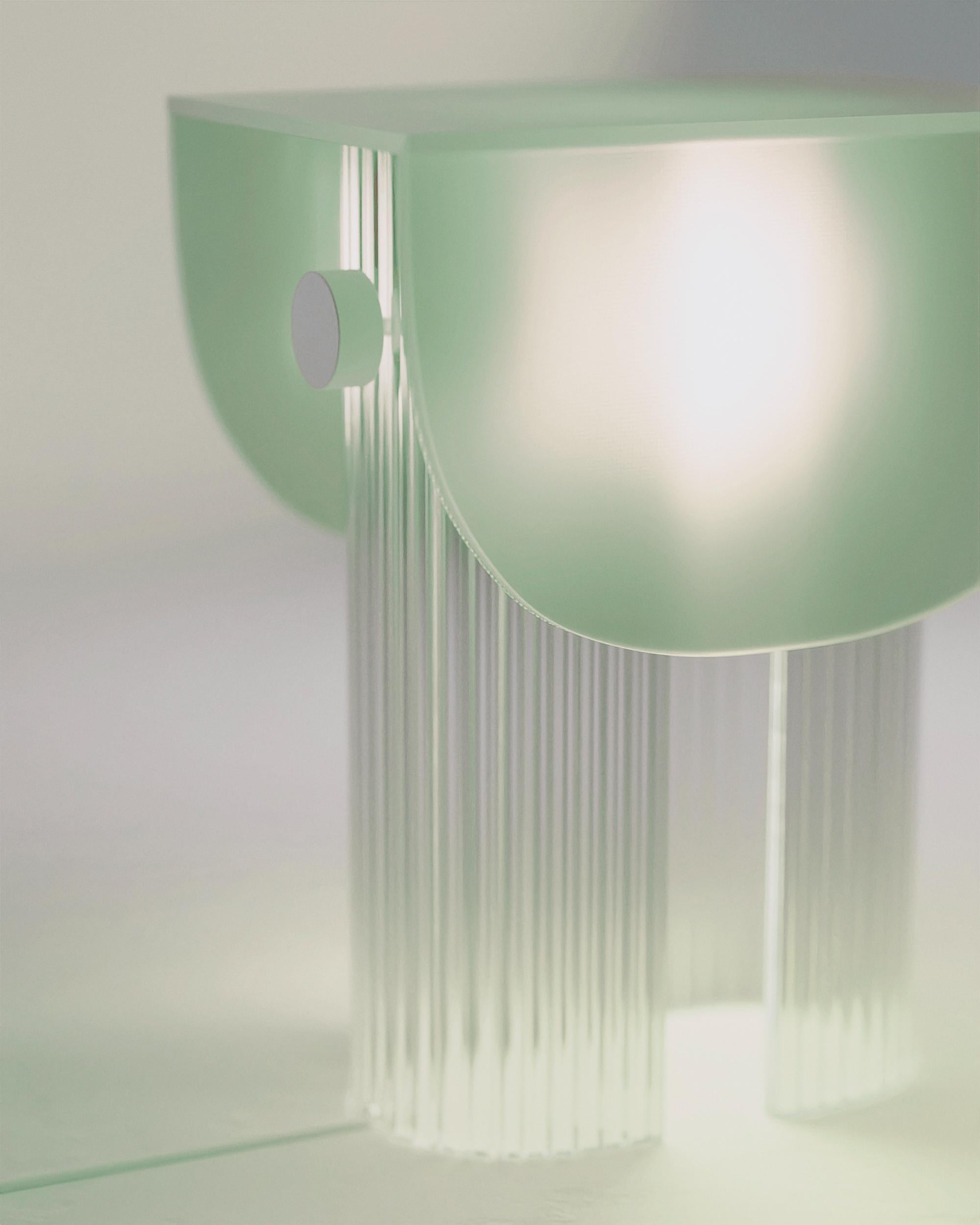 French HELIA Table Lamp by Glass Variations For Sale