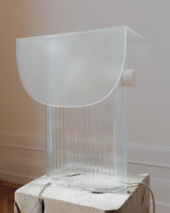 Lampe à poser Helia blanche par Glass Variations