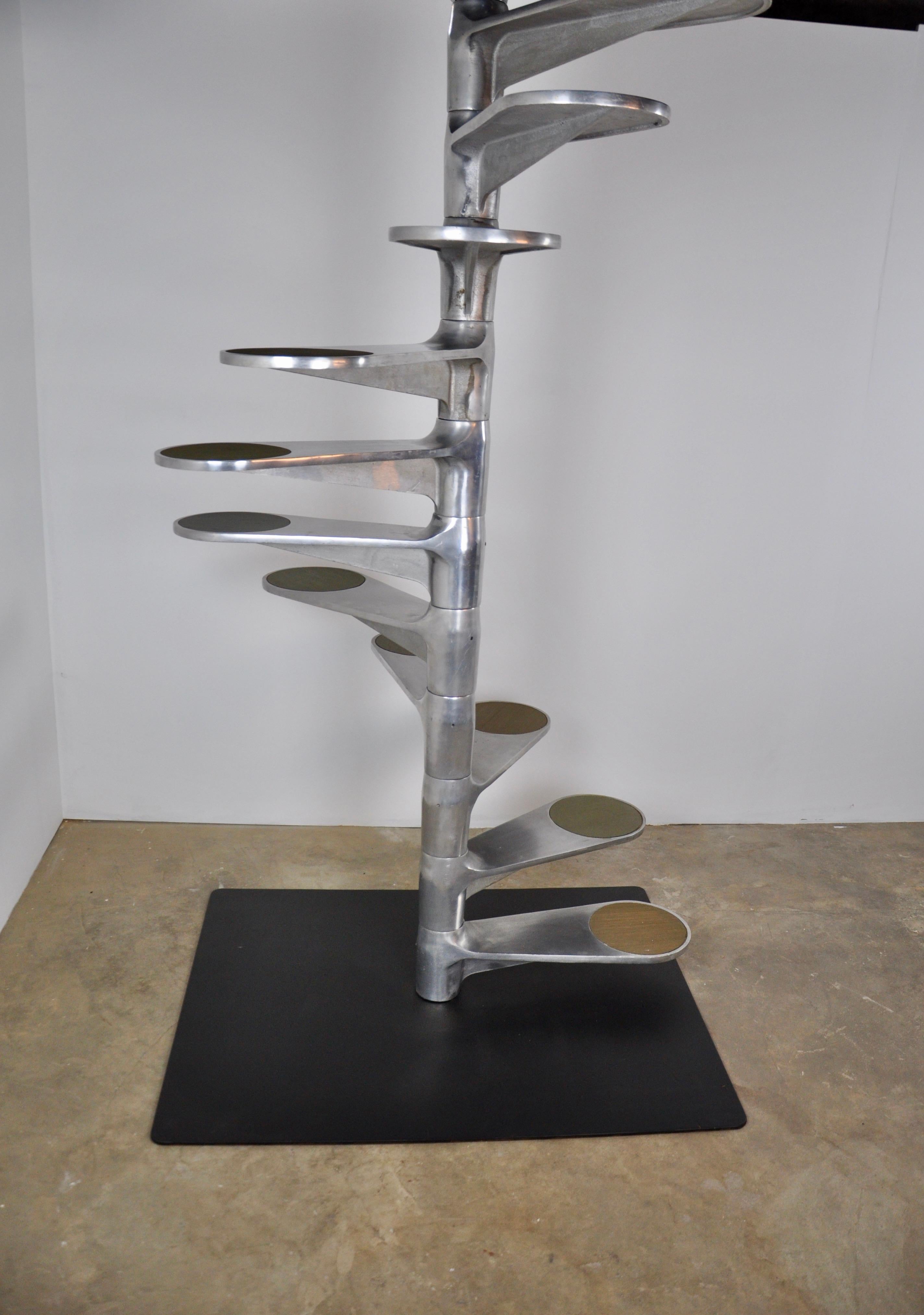 Helical Staircase by Roger Tallon for Galerie Lacloche, 1980s 1
