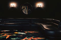 "Heliconia - Black + Green" /  9' x 12' / Hand-Knotted Wool Rug