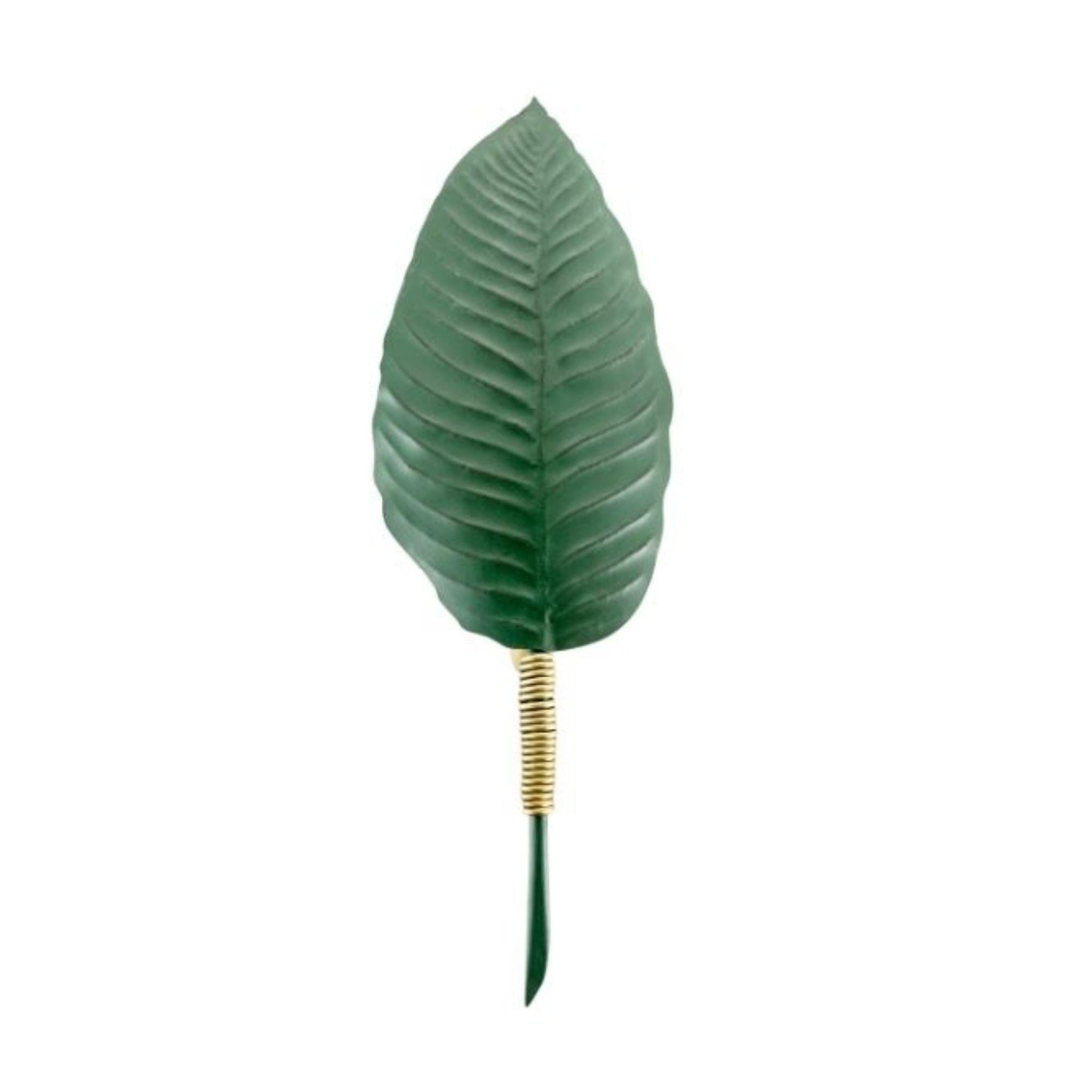 Cast Heliconia Leaf Ornamental Wall Light  For Sale