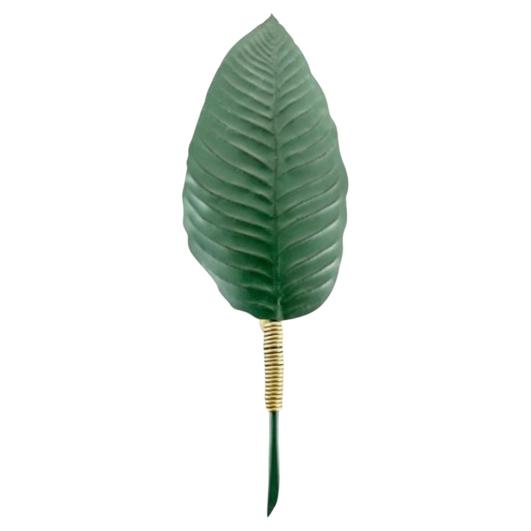 Heliconia Leaf Ornamental Wall Light  For Sale