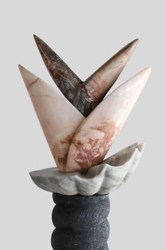 Helicor - Lithic Bloom - Sten Studio - 2025 - Edition of 8 - Natural Stone Totem