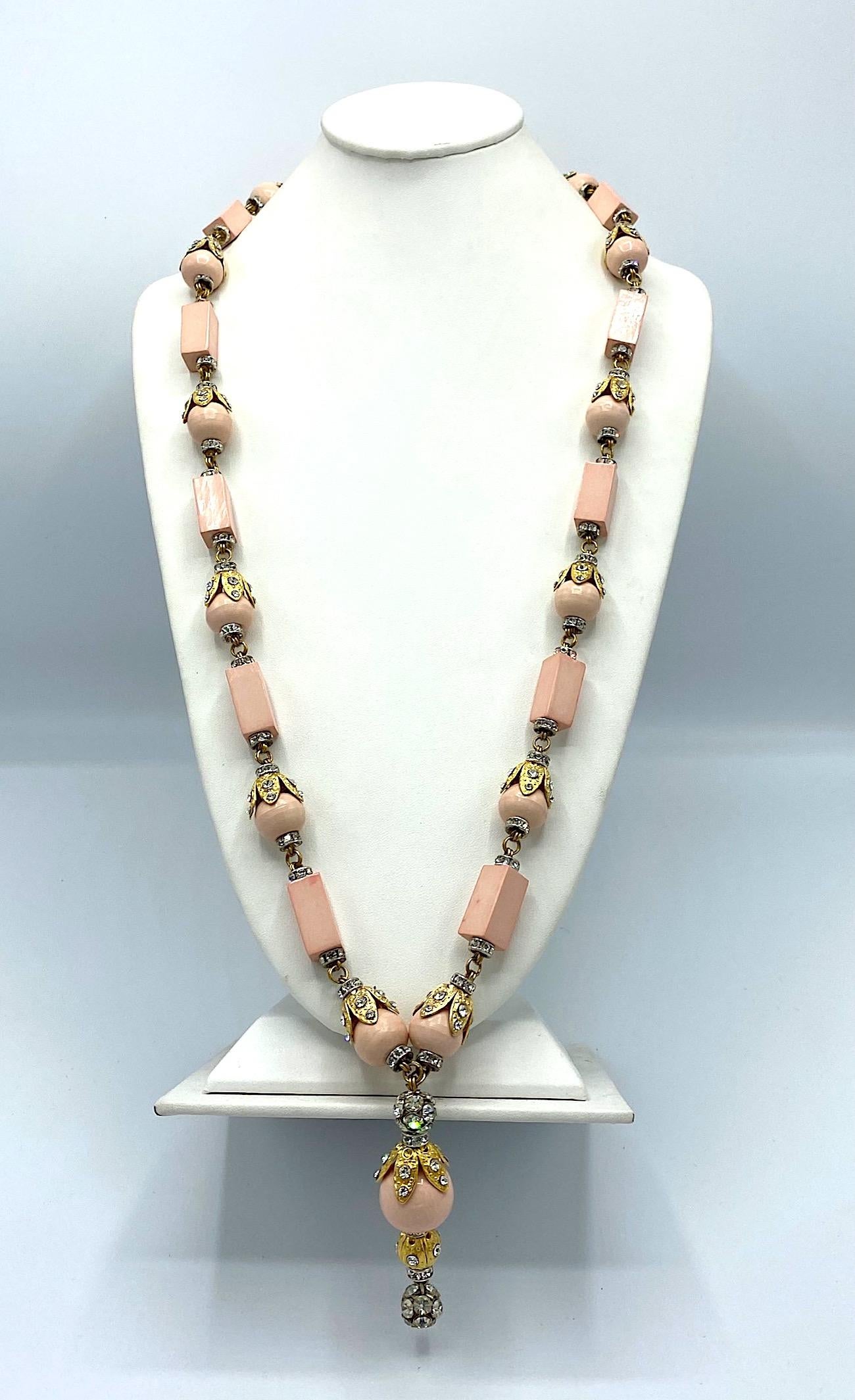 vintage avon 18 inch gold tone and faux pearl necklace with fishhook clasp