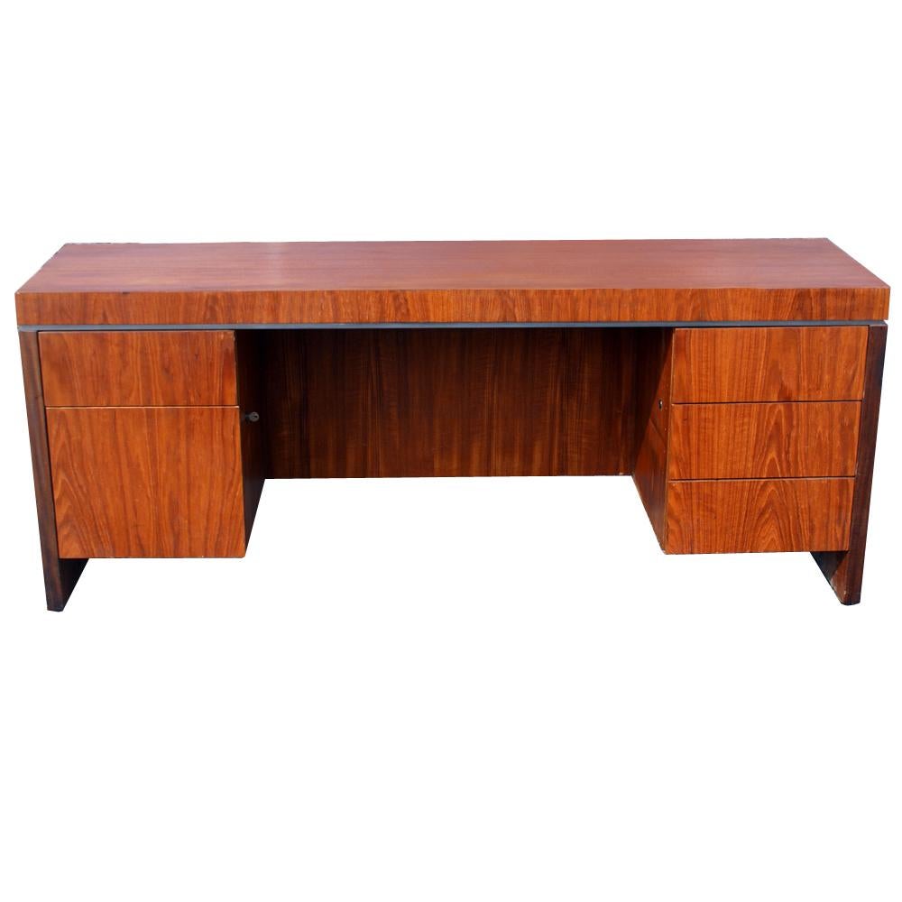 American Helikon Rosewood Kneehole Credenza For Sale