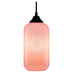 Lampe à suspension en verre moderne soufflé à la main Helio Chroma Flamingo, fabriquée aux États-Unis