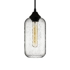 Helio Prisma Crystal Handblown Modern Glass Pendant Light, Made in the USA