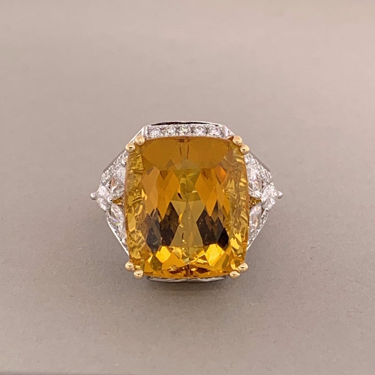 Bague Réglable En Argent Massif 925 Avec Béryl Saphir Naturel 25 Carats - Création Maison Made In France