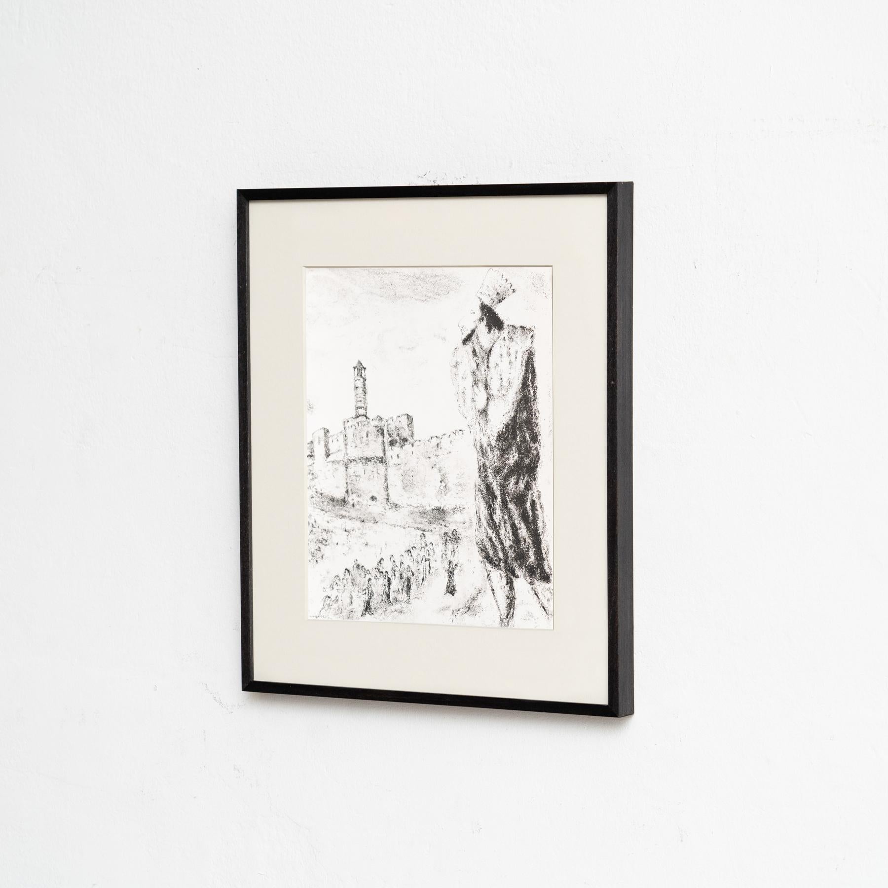Heliograbado de Marc Chagall de su serie bíblica icónica, 1956 Moderno de mediados de siglo en venta