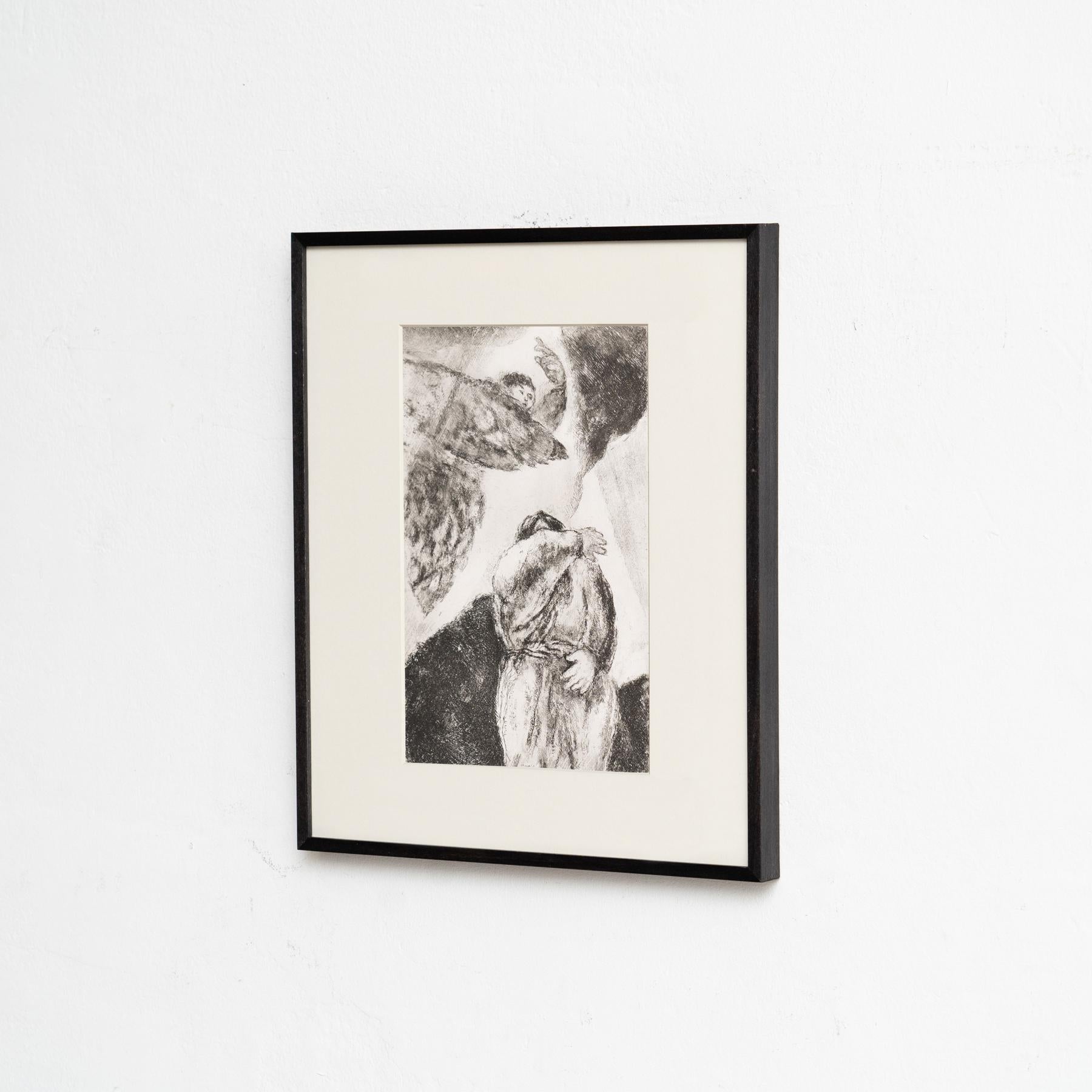Heliograbado de Marc Chagall de su serie bíblica icónica, 1956 Moderno de mediados de siglo en venta
