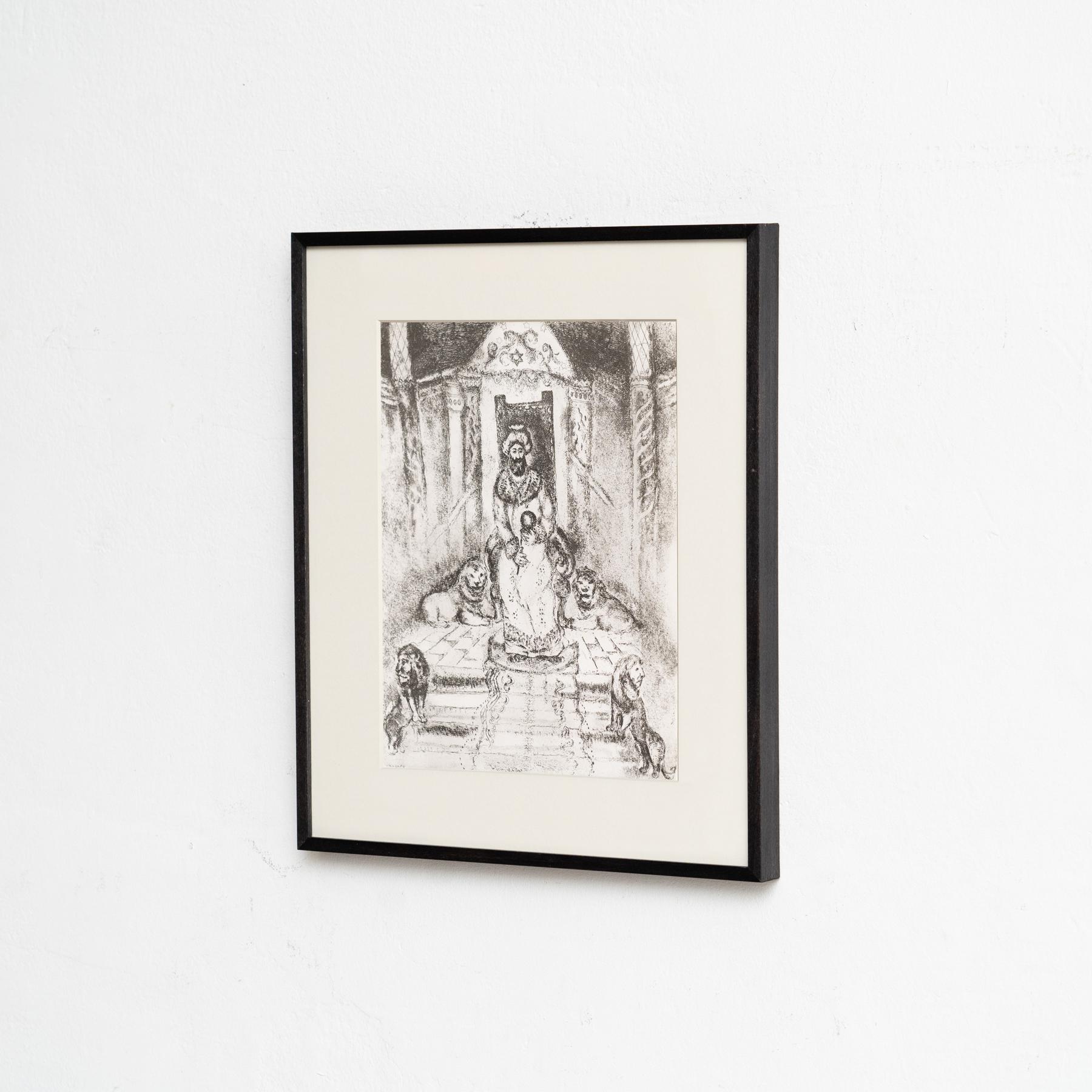 Heliograbado de Marc Chagall de su serie bíblica icónica, 1956 Moderno de mediados de siglo en venta