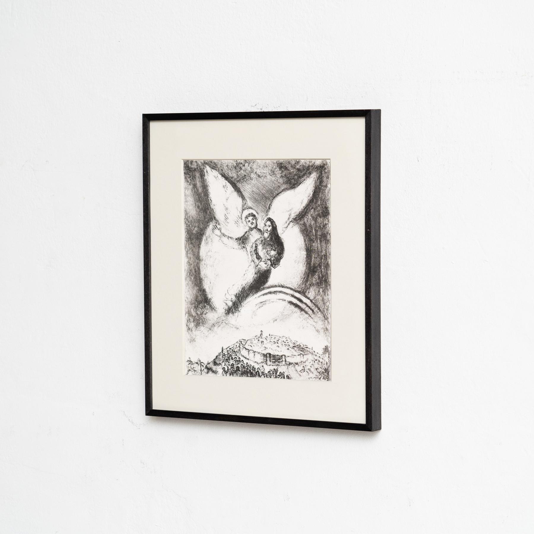 Heliograbado de Marc Chagall de su serie bíblica icónica, 1956 Moderno de mediados de siglo en venta