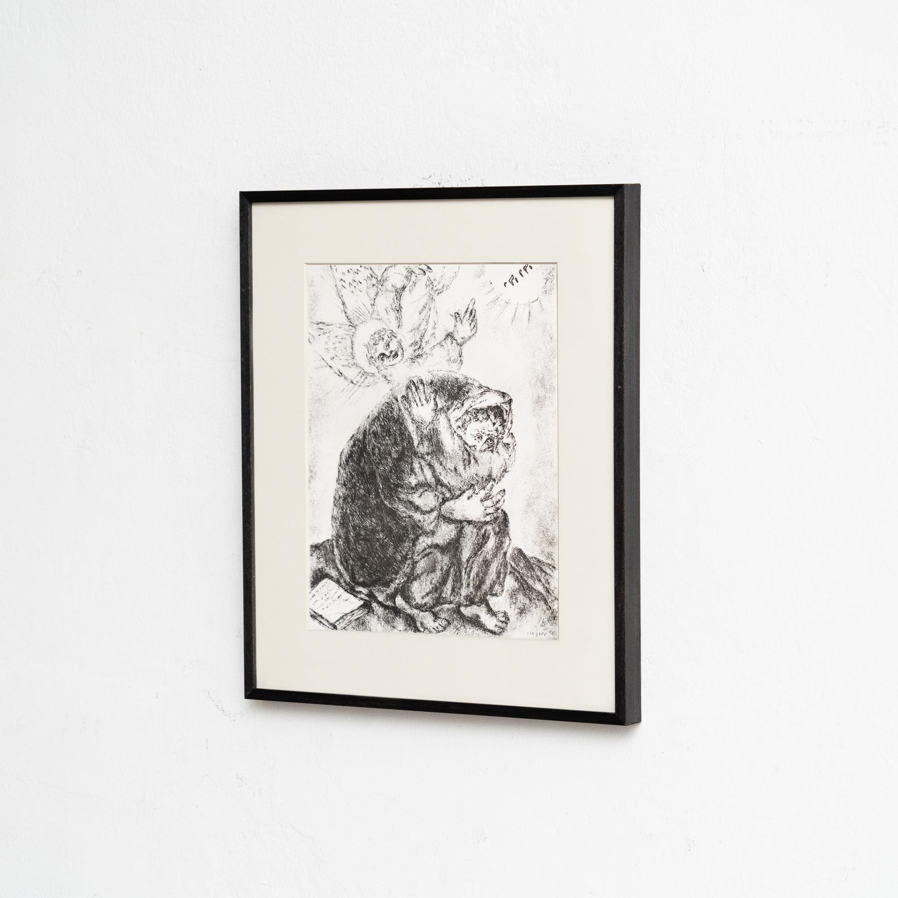 Heliograbado de Marc Chagall de su serie bíblica icónica, 1956 Moderno de mediados de siglo en venta