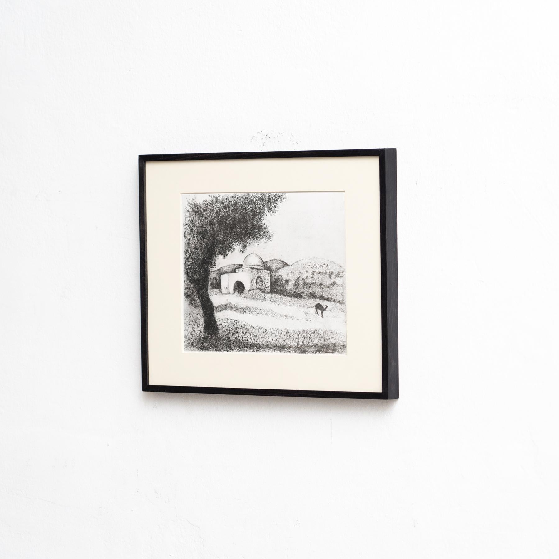Heliograbado de Marc Chagall de su serie bíblica icónica, 1956 Moderno de mediados de siglo en venta