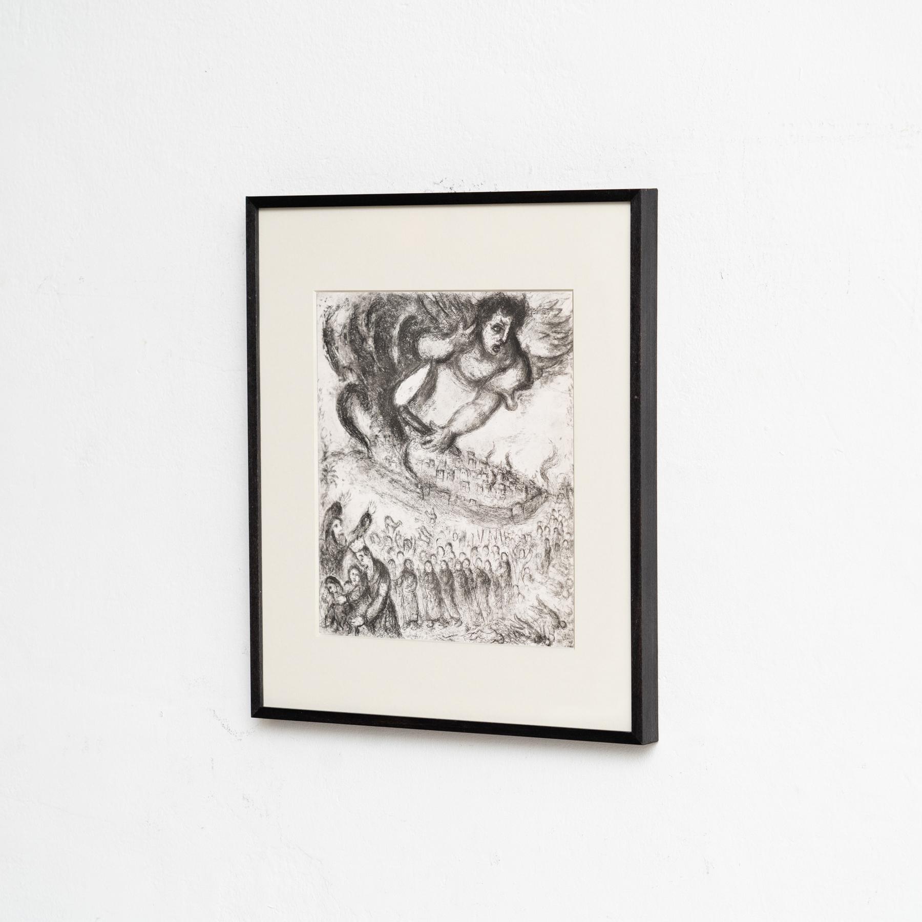 Heliograbado de Marc Chagall de su serie bíblica icónica, 1956 Moderno de mediados de siglo en venta