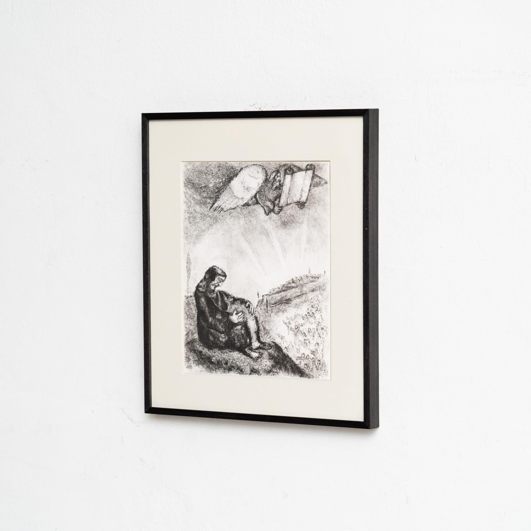 Heliograbado de Marc Chagall de su serie bíblica icónica, 1956 Moderno de mediados de siglo en venta