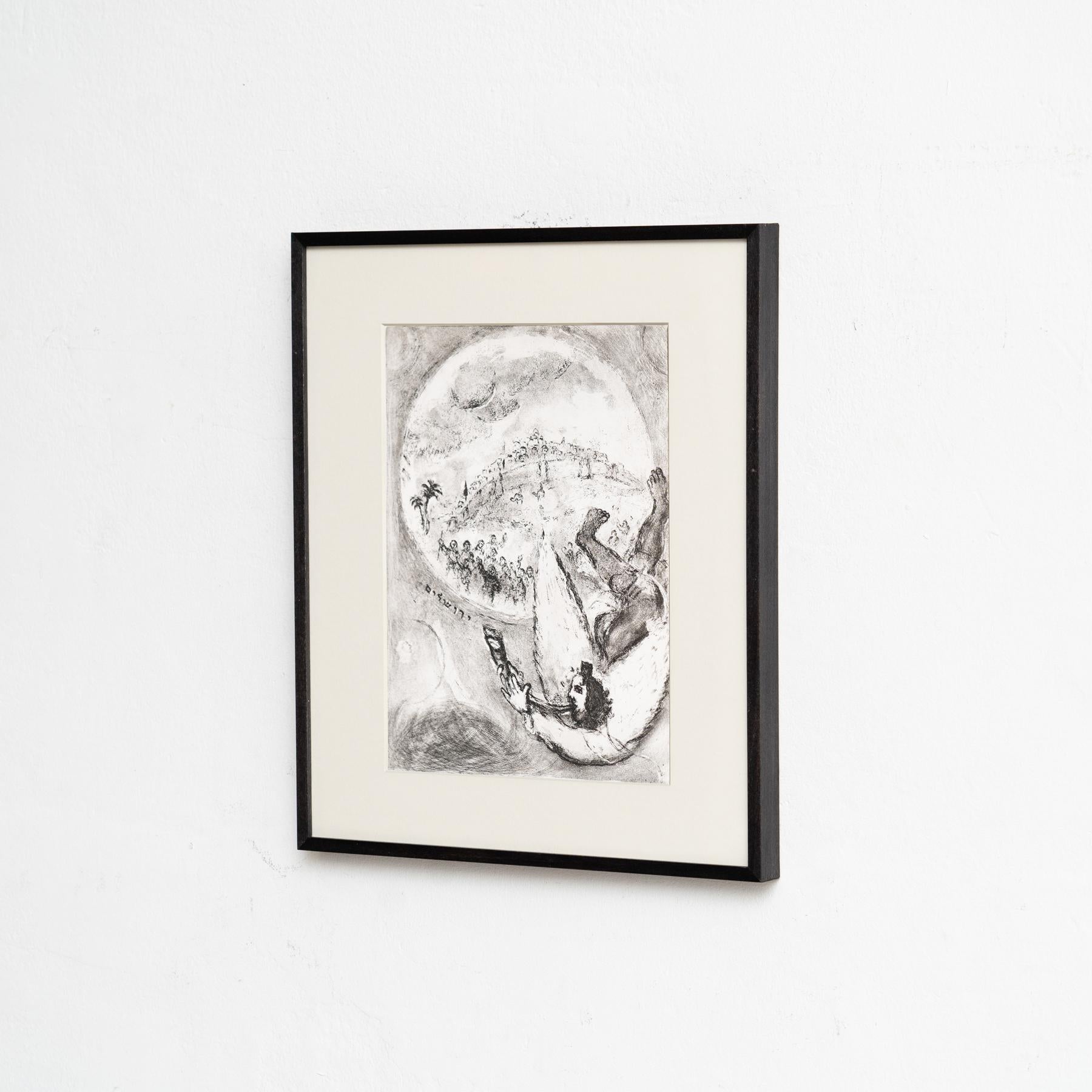 Heliograbado de Marc Chagall de su serie bíblica icónica, 1956 Moderno de mediados de siglo en venta