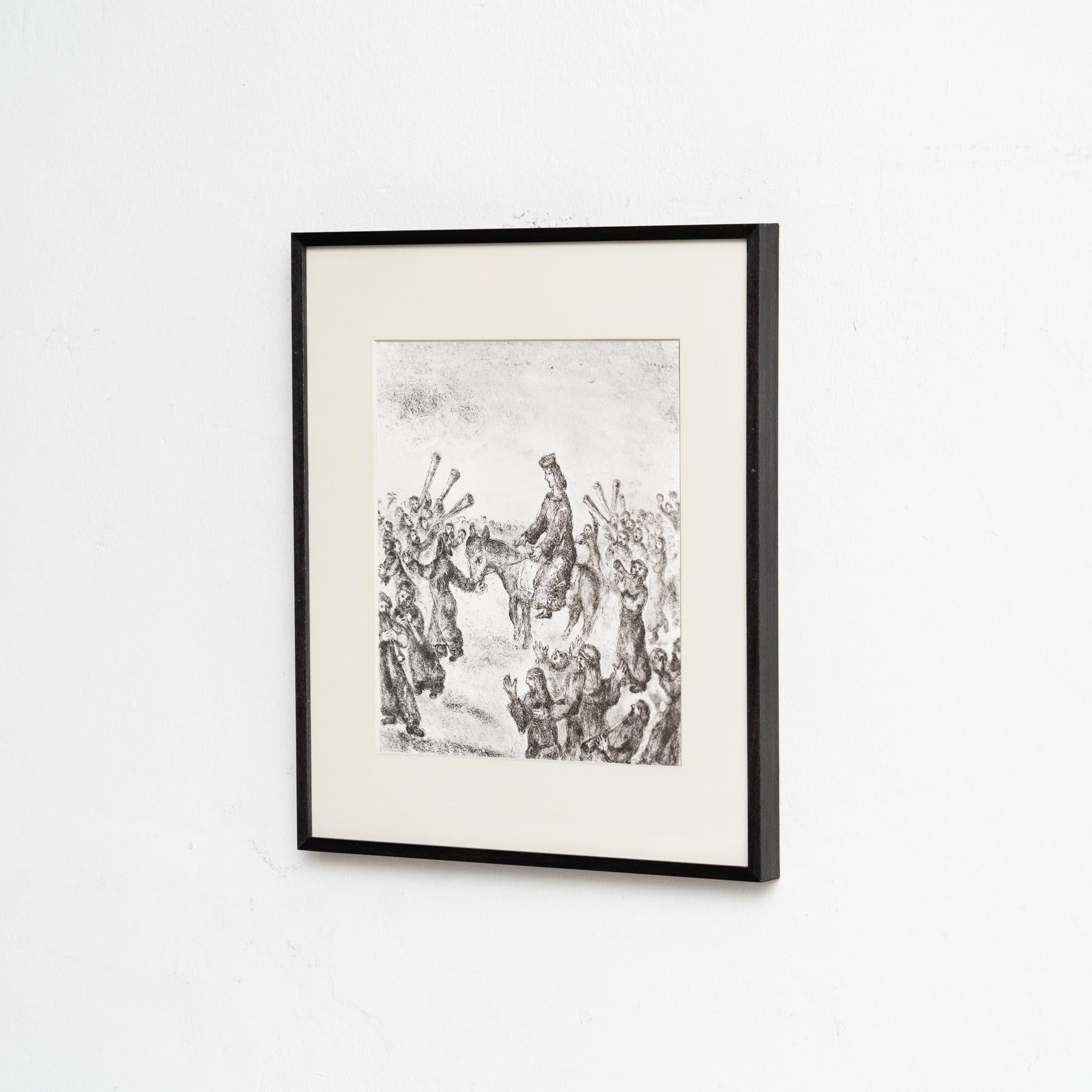 Heliograbado de Marc Chagall de su serie bíblica icónica, 1956 Moderno de mediados de siglo en venta