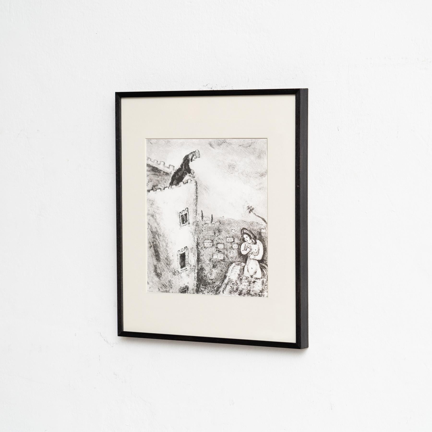 Heliograbado de Marc Chagall de su serie bíblica icónica, 1956 Moderno de mediados de siglo en venta